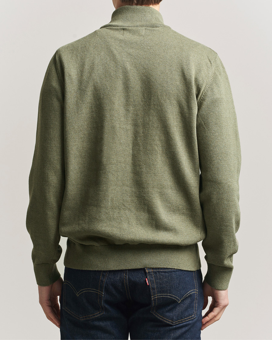Herr | Tröjor | Barbour Lifestyle | Cotton Half Zip Smokey Olive