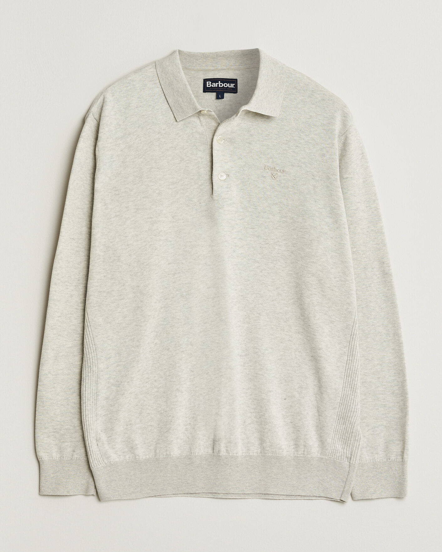 Herr | Tröjor | Barbour Lifestyle | Pima Cotton Knitted Polo Neutral