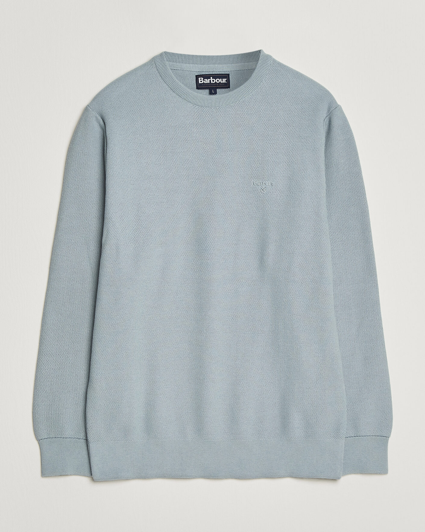 Herr | Tröjor | Barbour Lifestyle | Honeycomb Crew Neck Slate