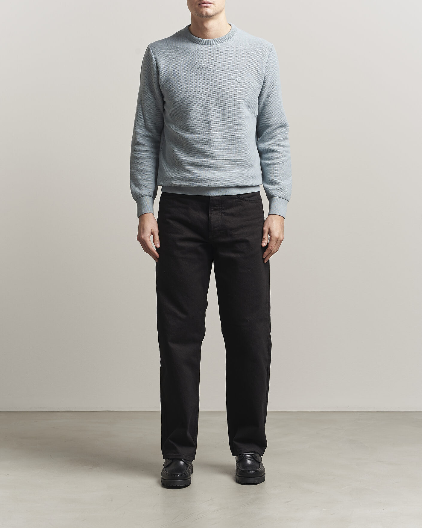 Herr | Tröjor | Barbour Lifestyle | Honeycomb Crew Neck Slate