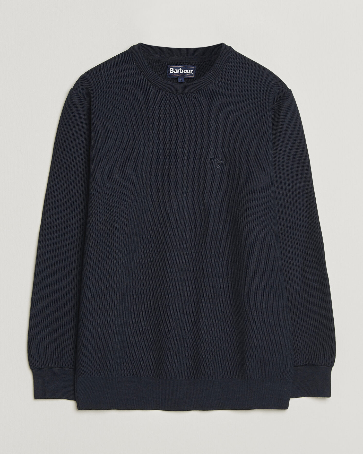 Herr | Tröjor | Barbour Lifestyle | Honeycomb Crew Neck Navy