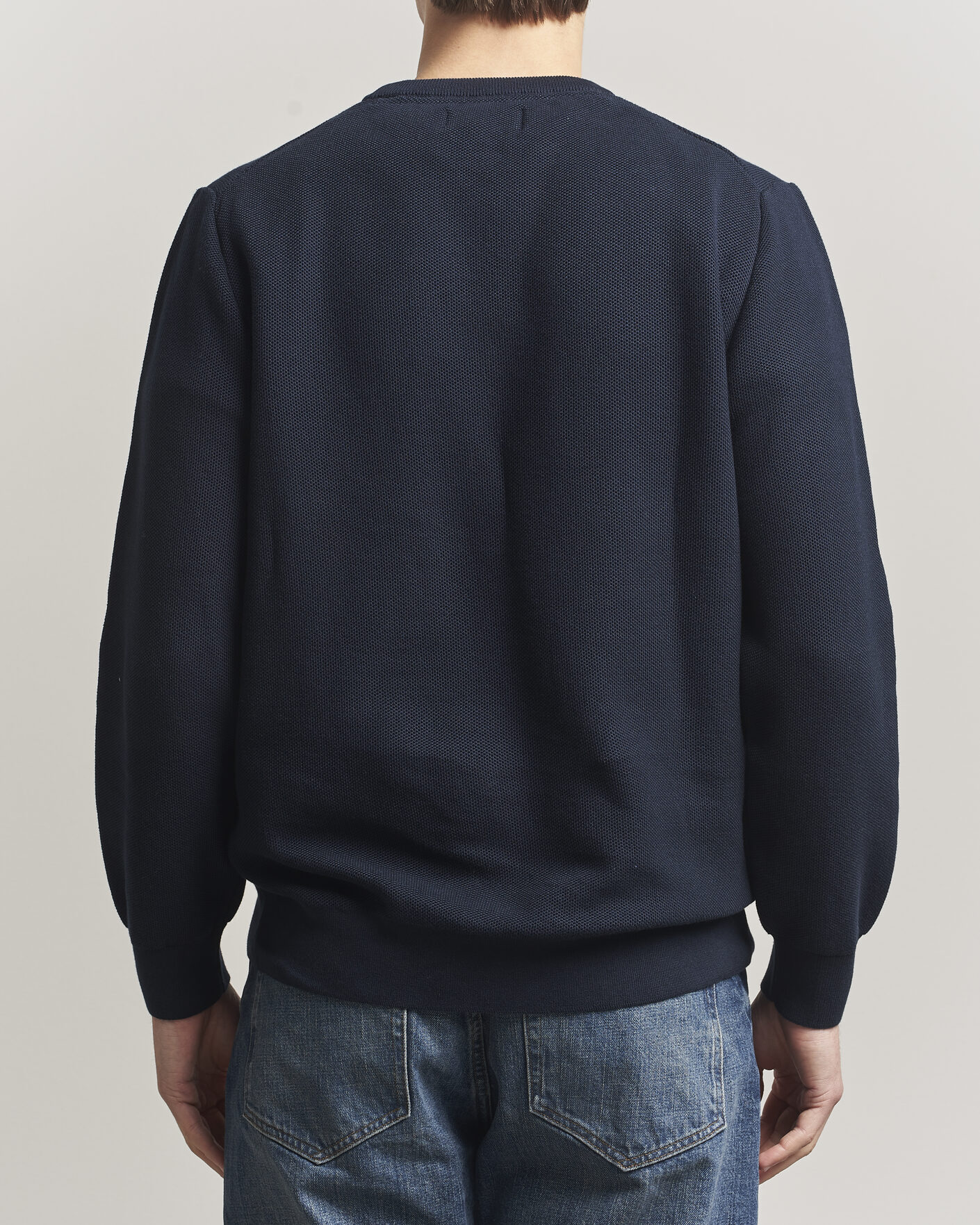 Herr | Tröjor | Barbour Lifestyle | Honeycomb Crew Neck Navy