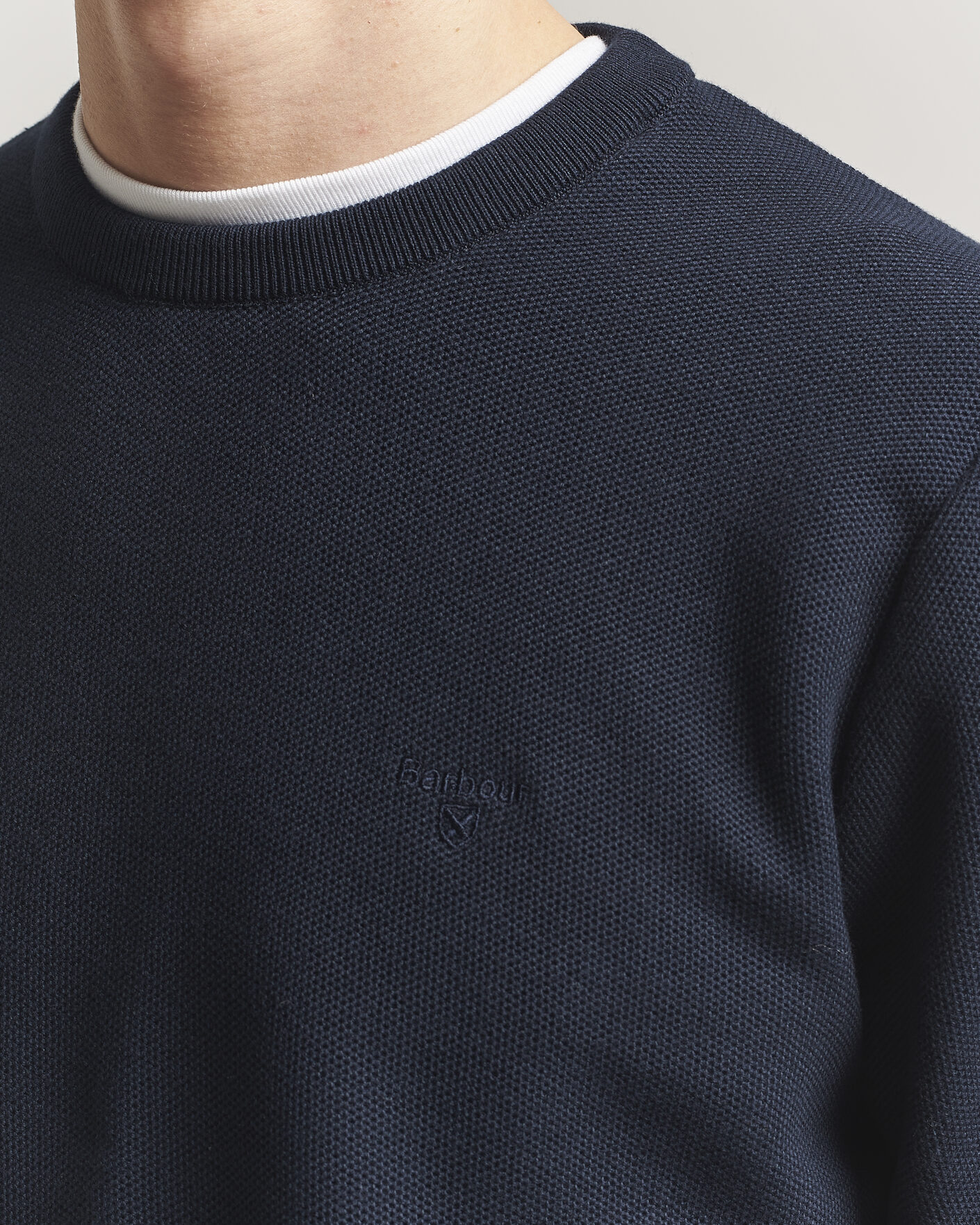 Herr | Tröjor | Barbour Lifestyle | Honeycomb Crew Neck Navy