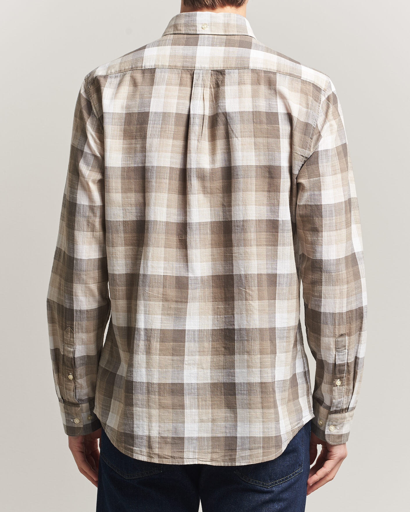 Herr | Skjortor | Barbour Lifestyle | Hillroad Tailored Cotton Shirt Stone