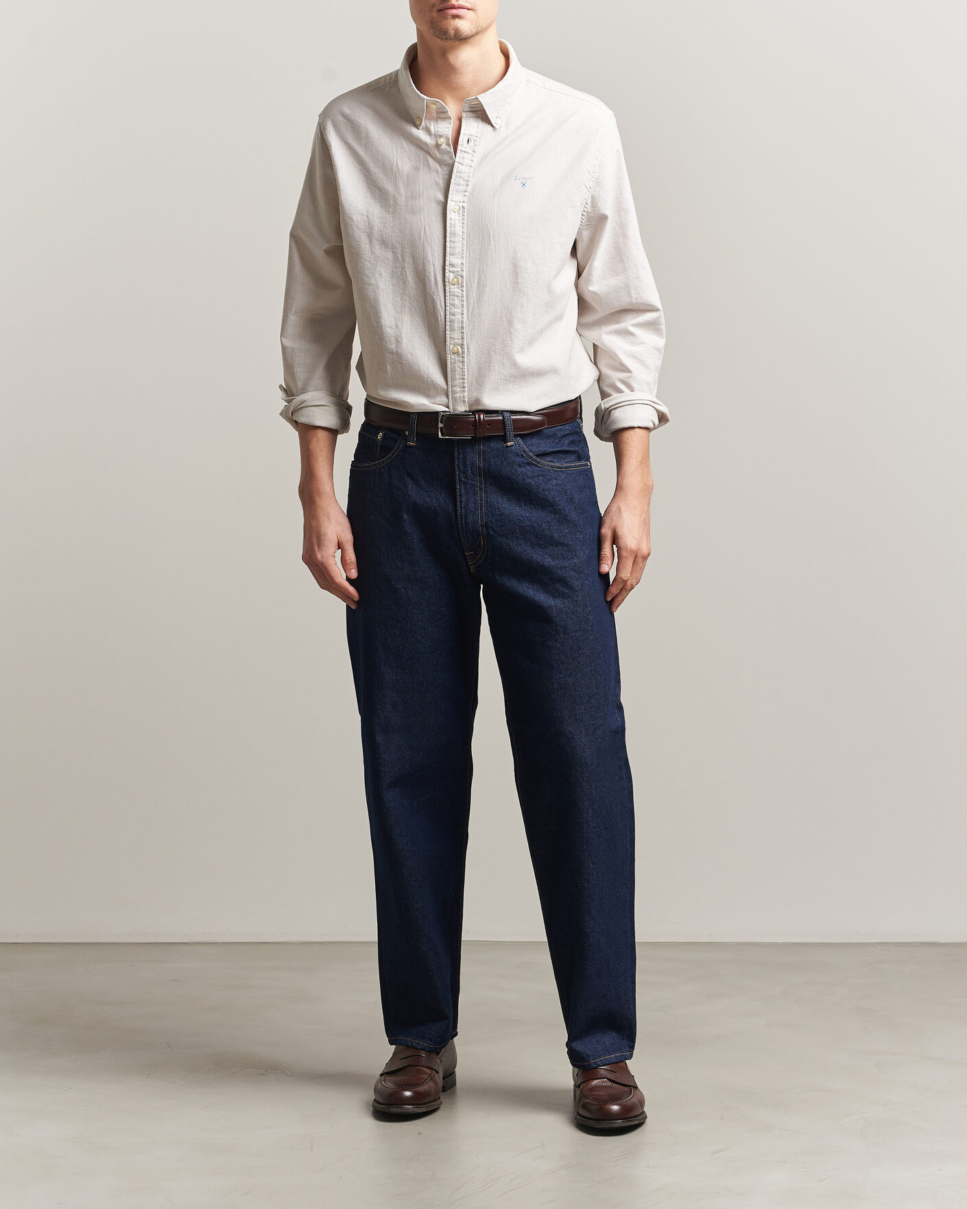 Herr | Skjortor | Barbour Lifestyle | Striped Oxtown Shirt Stone