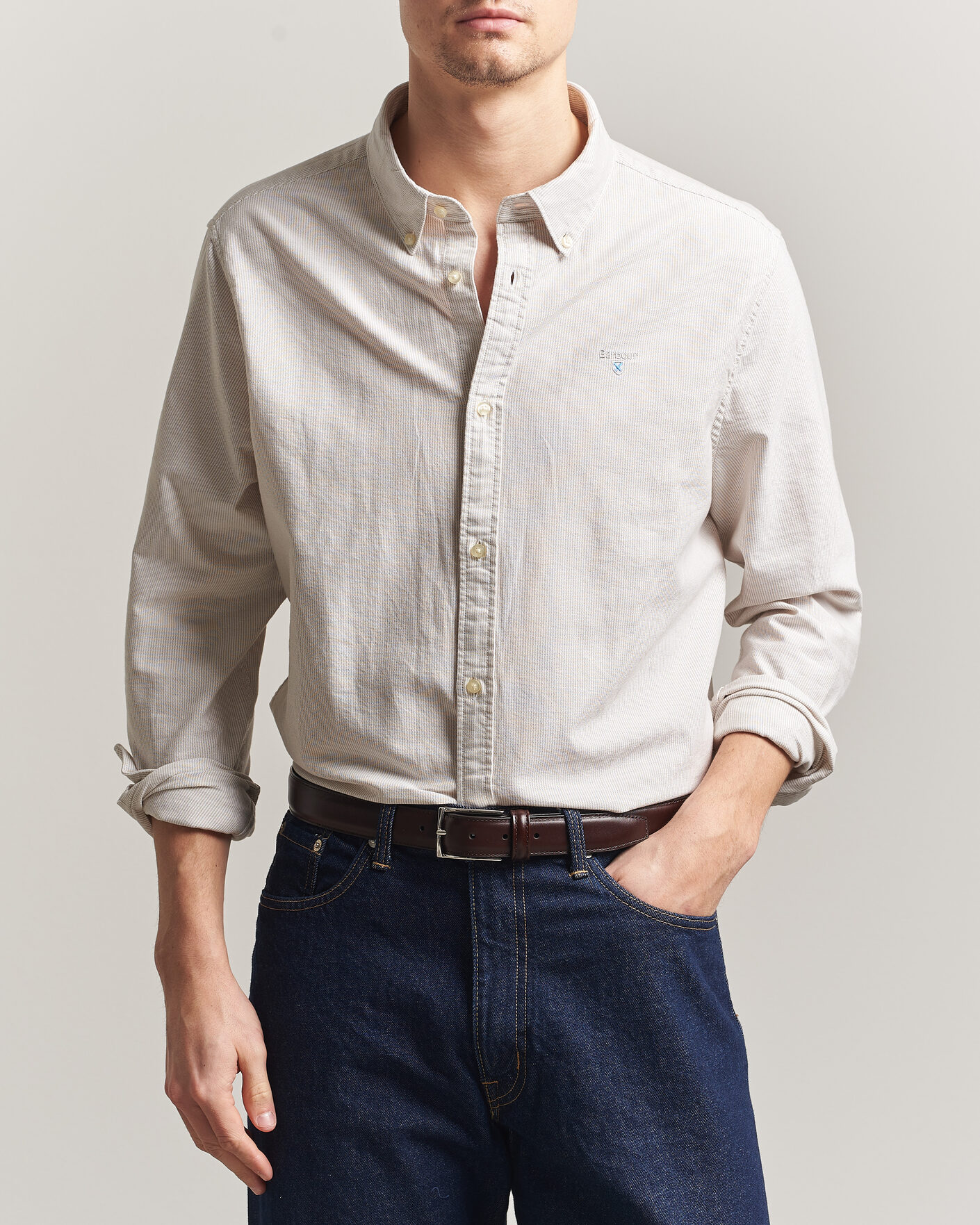 Herr | Skjortor | Barbour Lifestyle | Striped Oxtown Shirt Stone