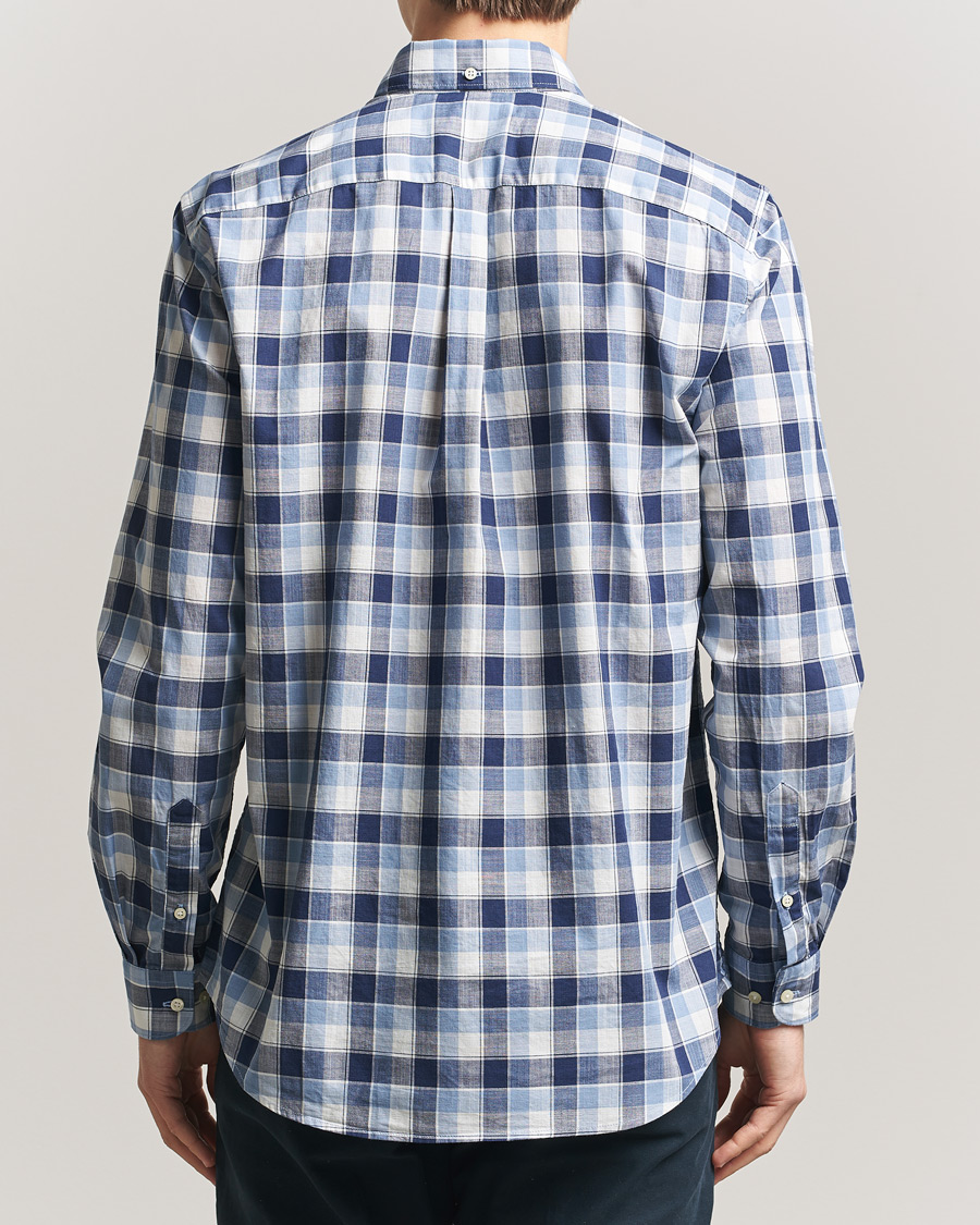 Herr | Skjortor | Barbour Lifestyle | Harwood Gingaham Cotton Shirt Blue