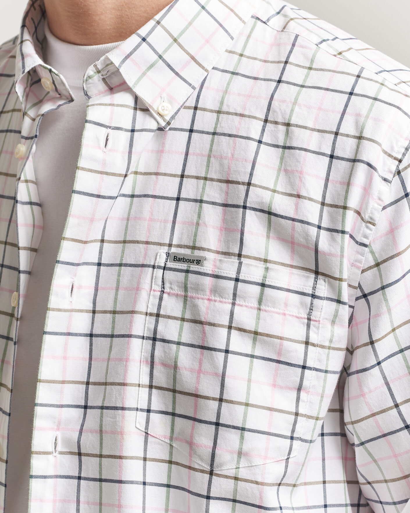 Herr | Skjortor | Barbour Lifestyle | Caswell Regular Tatersall Shirt Pink