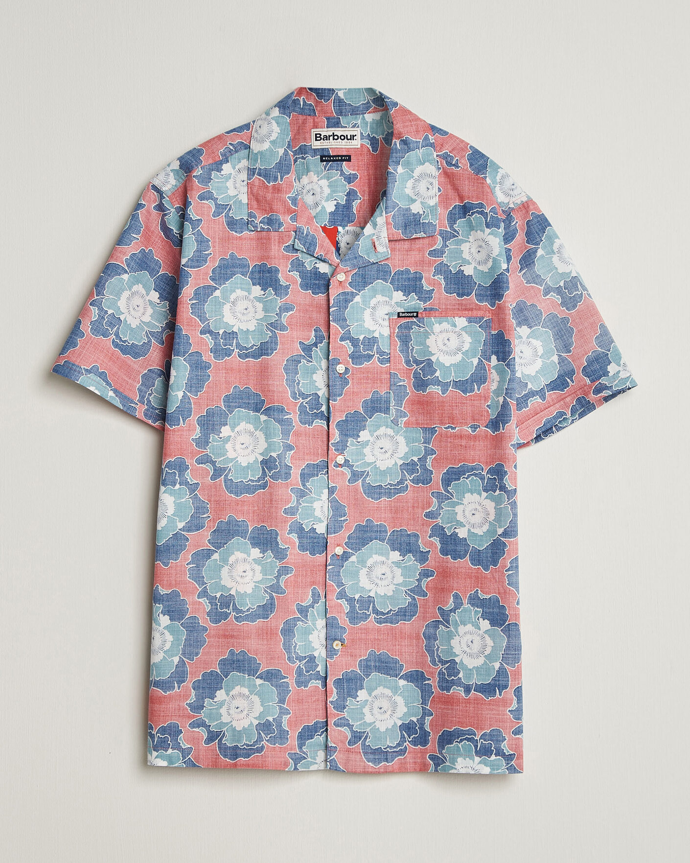 Herr | Skjortor | Barbour Lifestyle | Hauxley Printed Summer Fit Shirt Lava