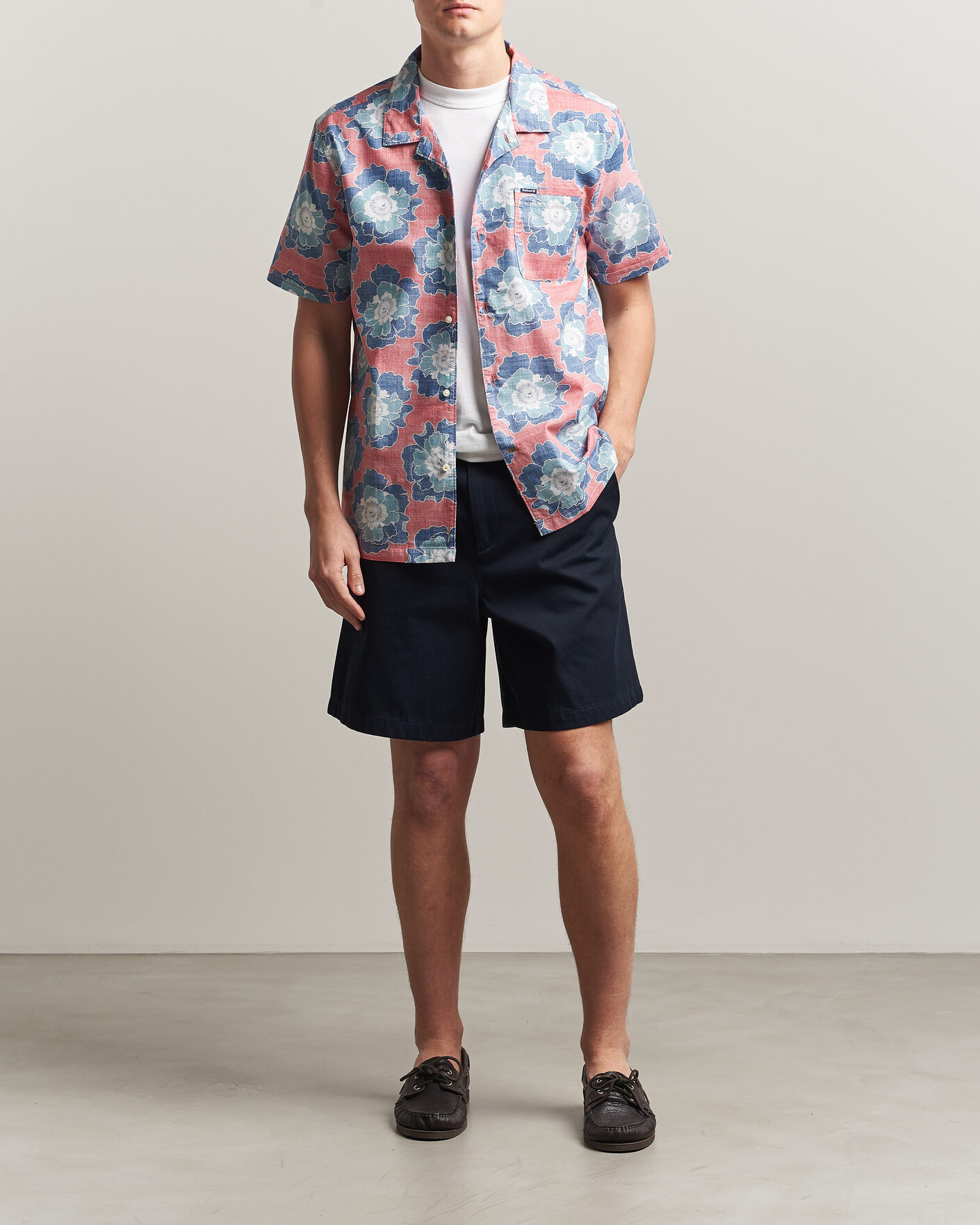 Herr | Skjortor | Barbour Lifestyle | Hauxley Printed Summer Fit Shirt Lava