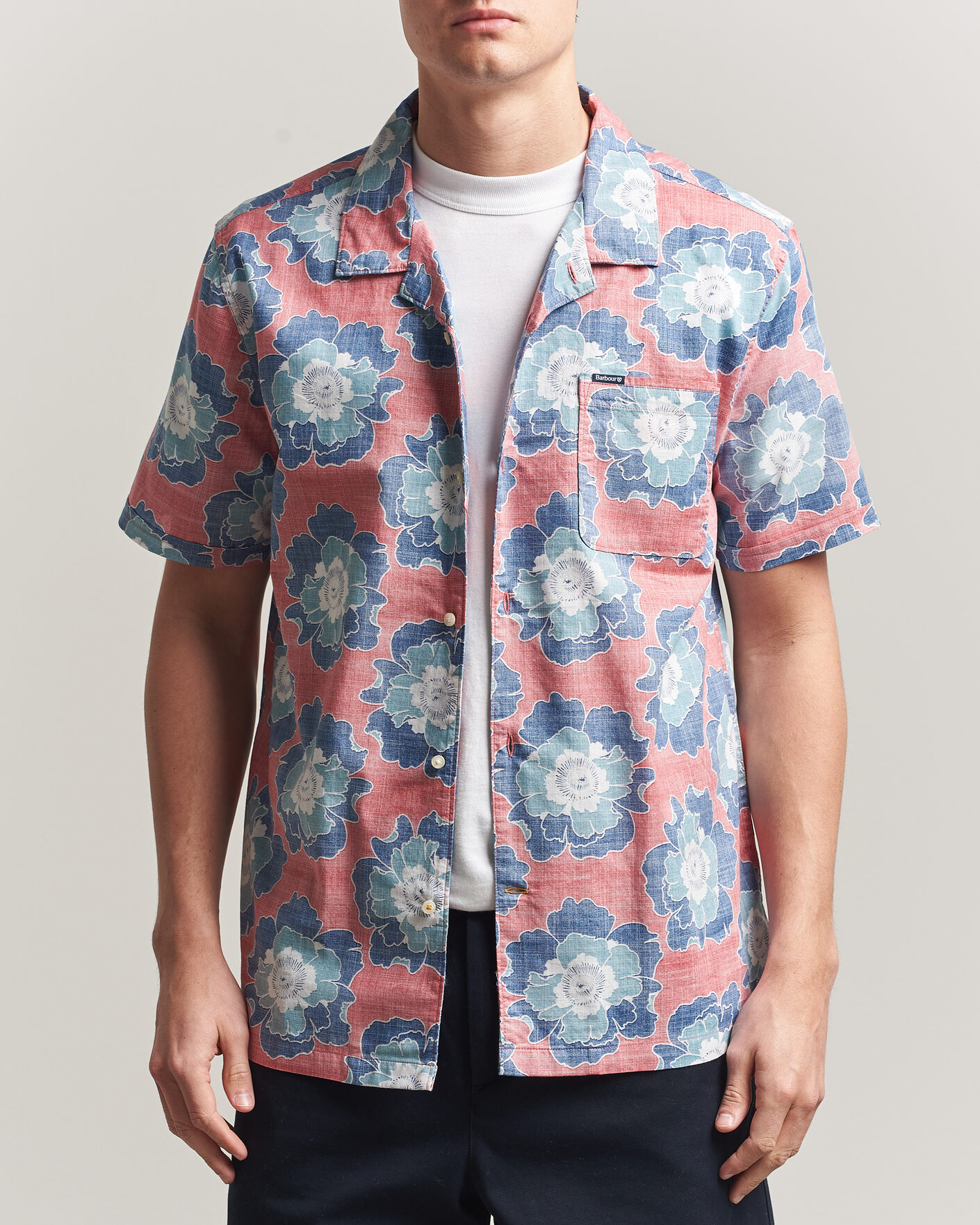 Herr | Skjortor | Barbour Lifestyle | Hauxley Printed Summer Fit Shirt Lava