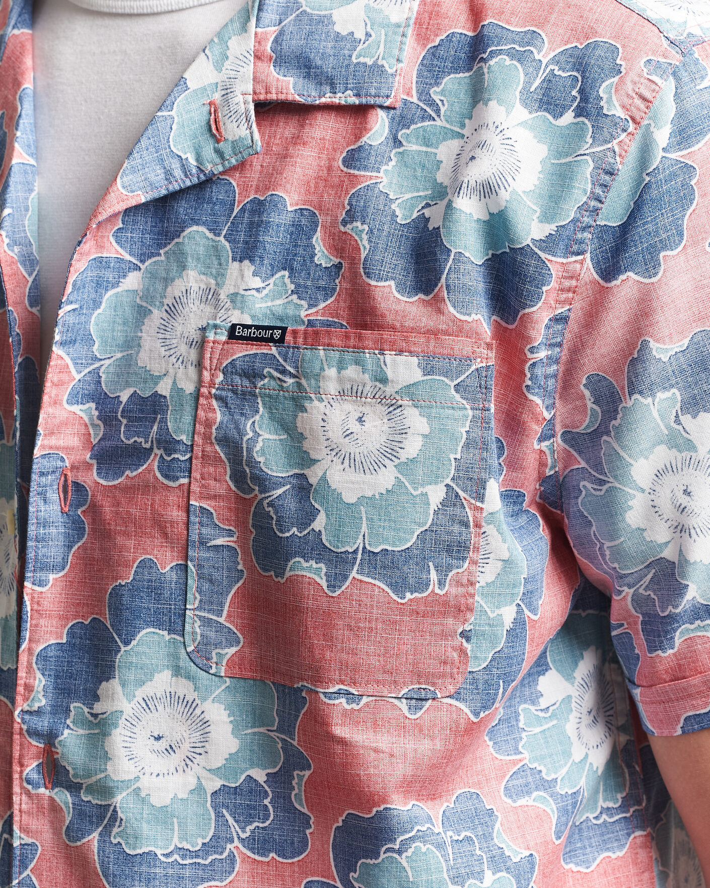 Herr | Skjortor | Barbour Lifestyle | Hauxley Printed Summer Fit Shirt Lava