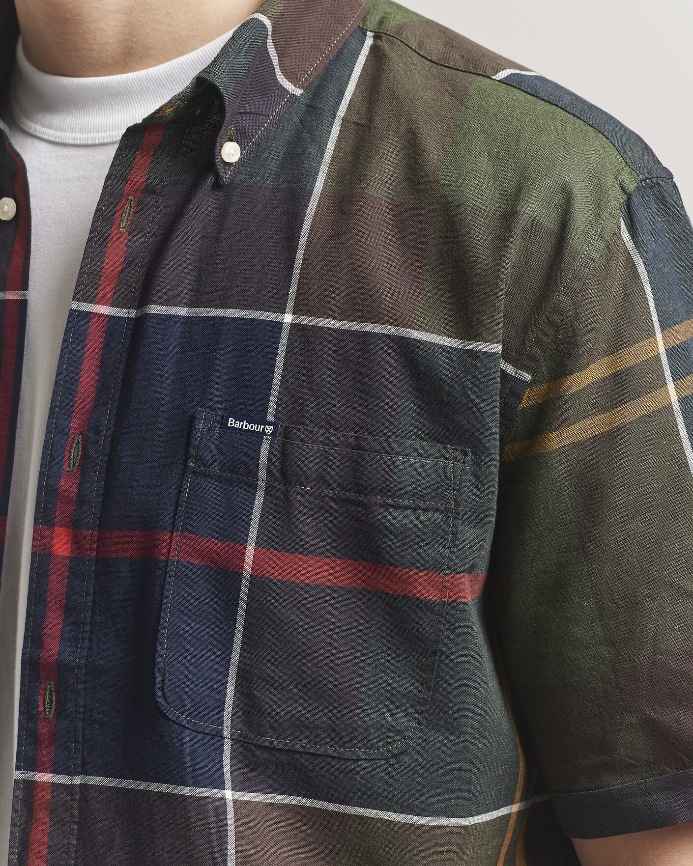 Herr | Skjortor | Barbour Lifestyle | Douglas Short Sleeve Tailored Shirt Classic Tartan