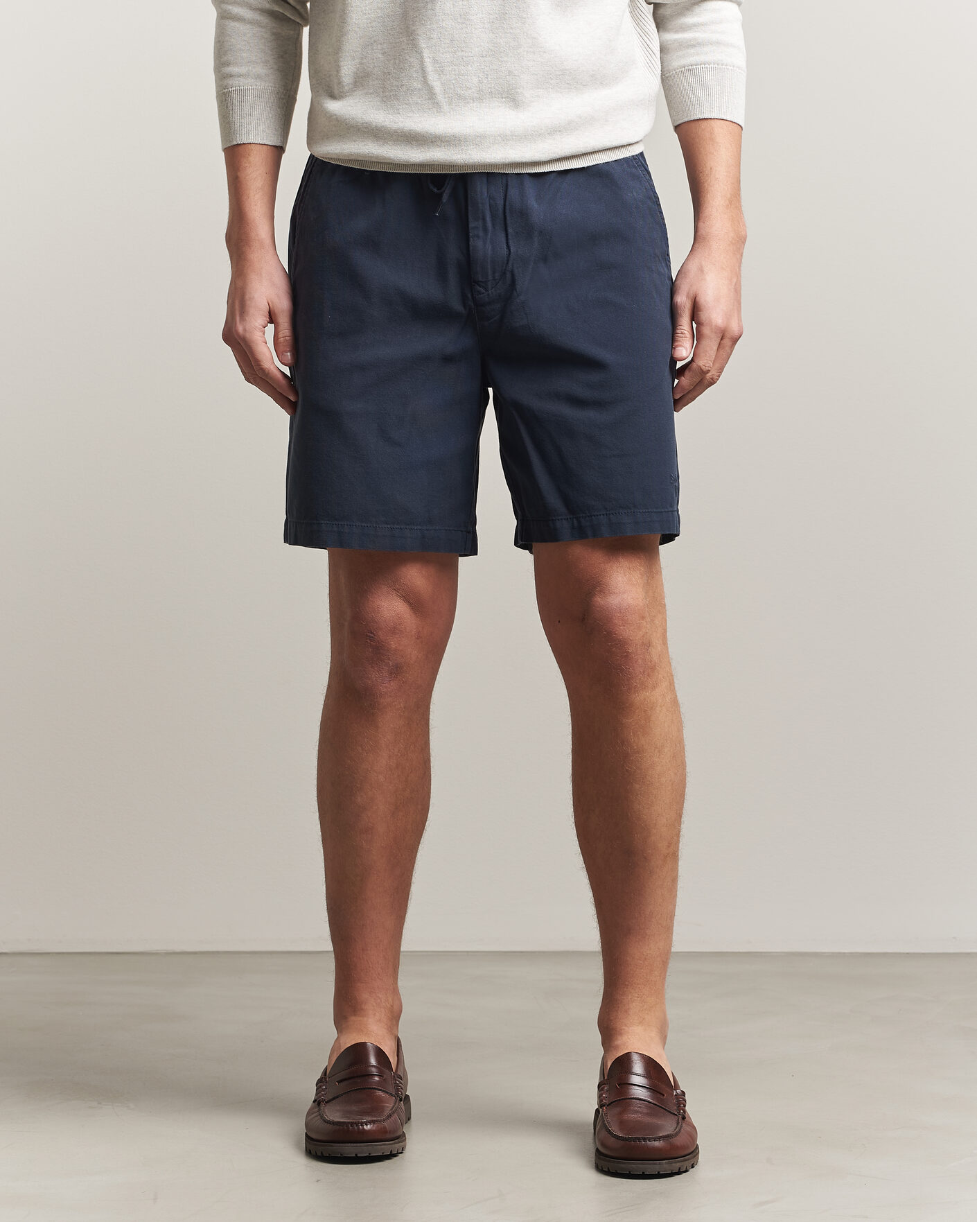 Herr | Shorts | Barbour Lifestyle | Washed Oxford Relaxed Shorts Navy
