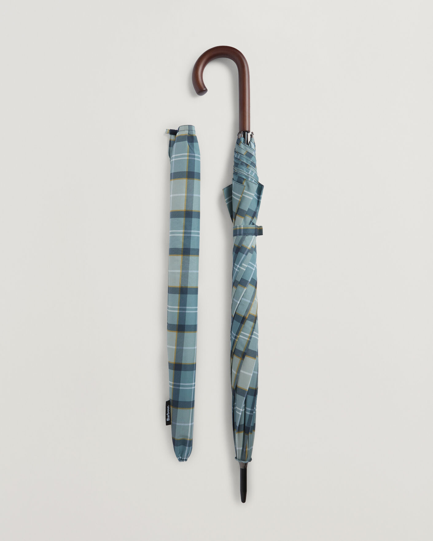 Herr | Paraplyer | Barbour Lifestyle | Full Length Tartan Umbrella Highland Loch