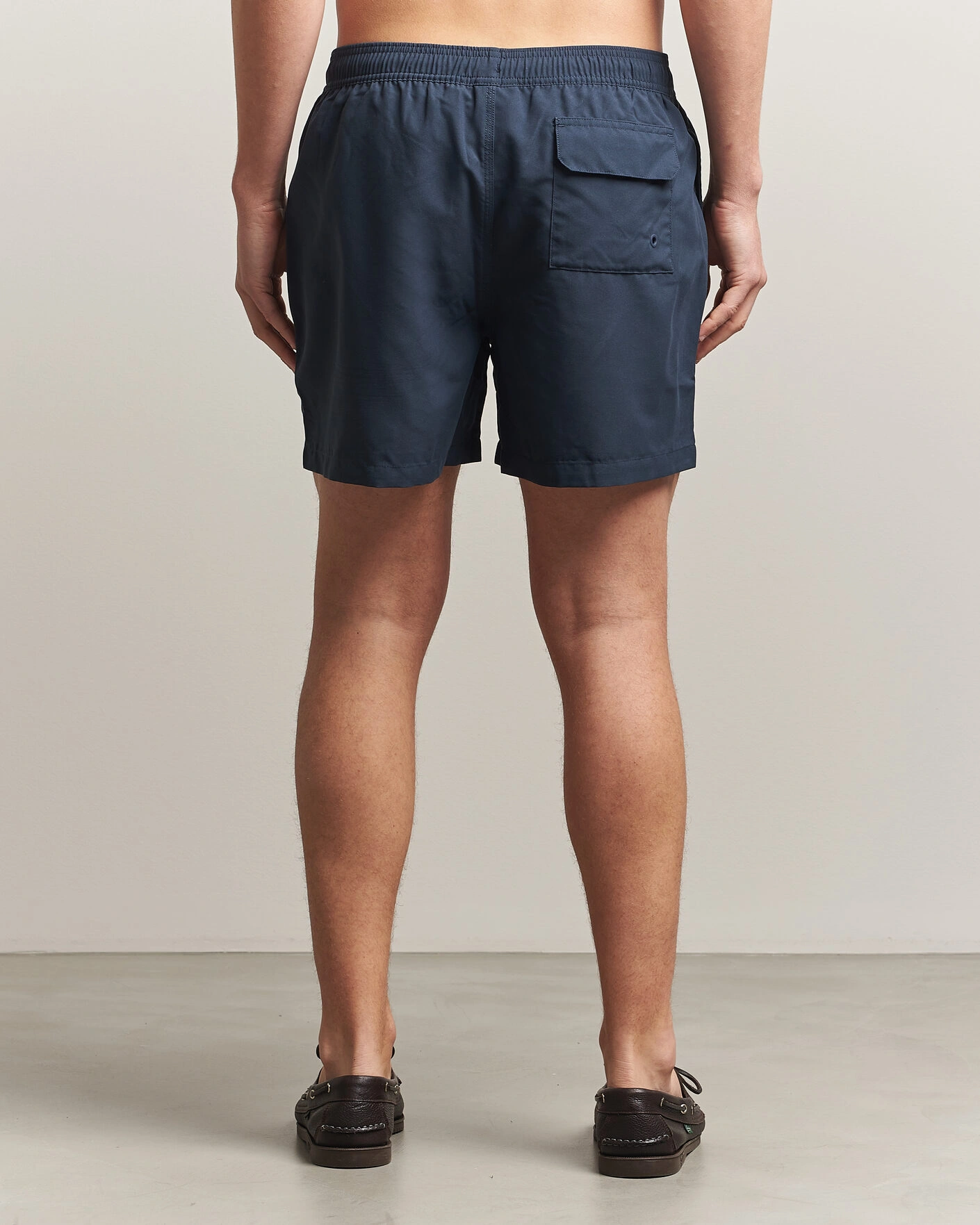 Herr | Badbyxor | Barbour Lifestyle | Staple Logo Swimshorts Navy
