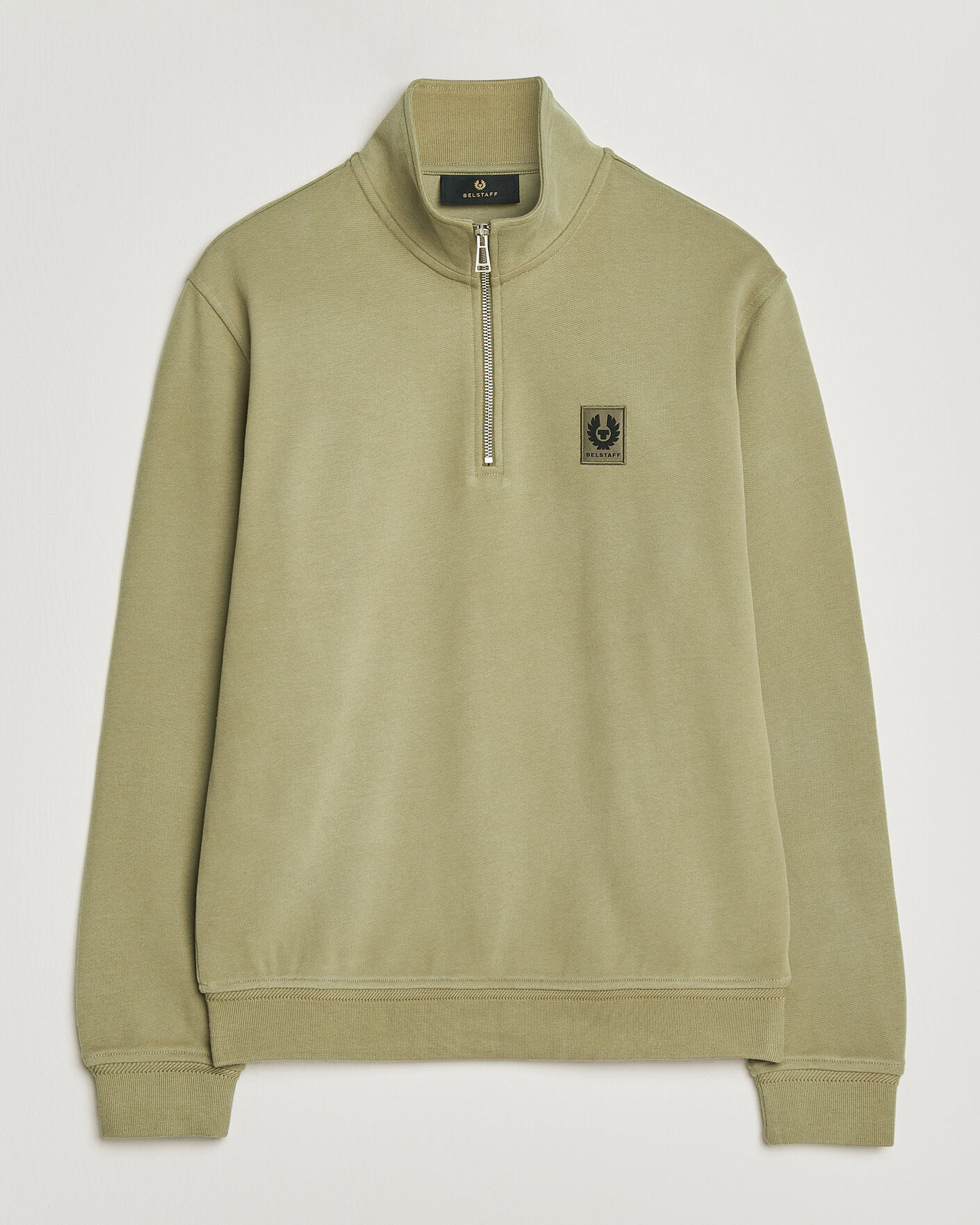 Herr | Tröjor | Belstaff | Signature Half Zip Sweatshirt Fatigue Green