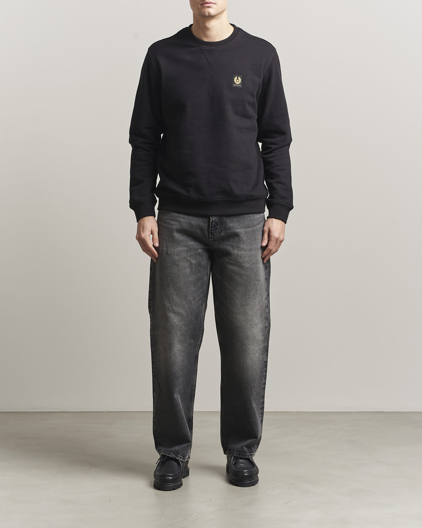 Herr | Tröjor | Belstaff | Signature Crew Neck Sweatshirt Black