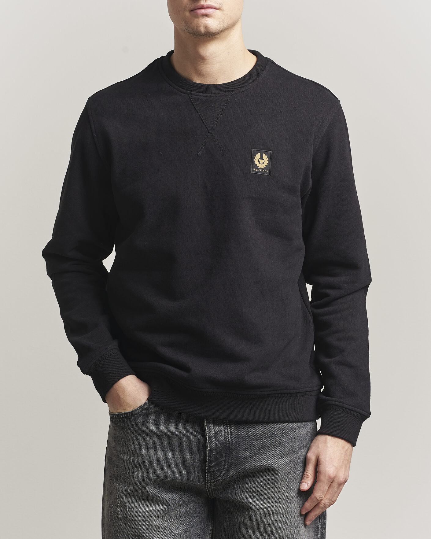 Herr | Tröjor | Belstaff | Signature Crew Neck Sweatshirt Black
