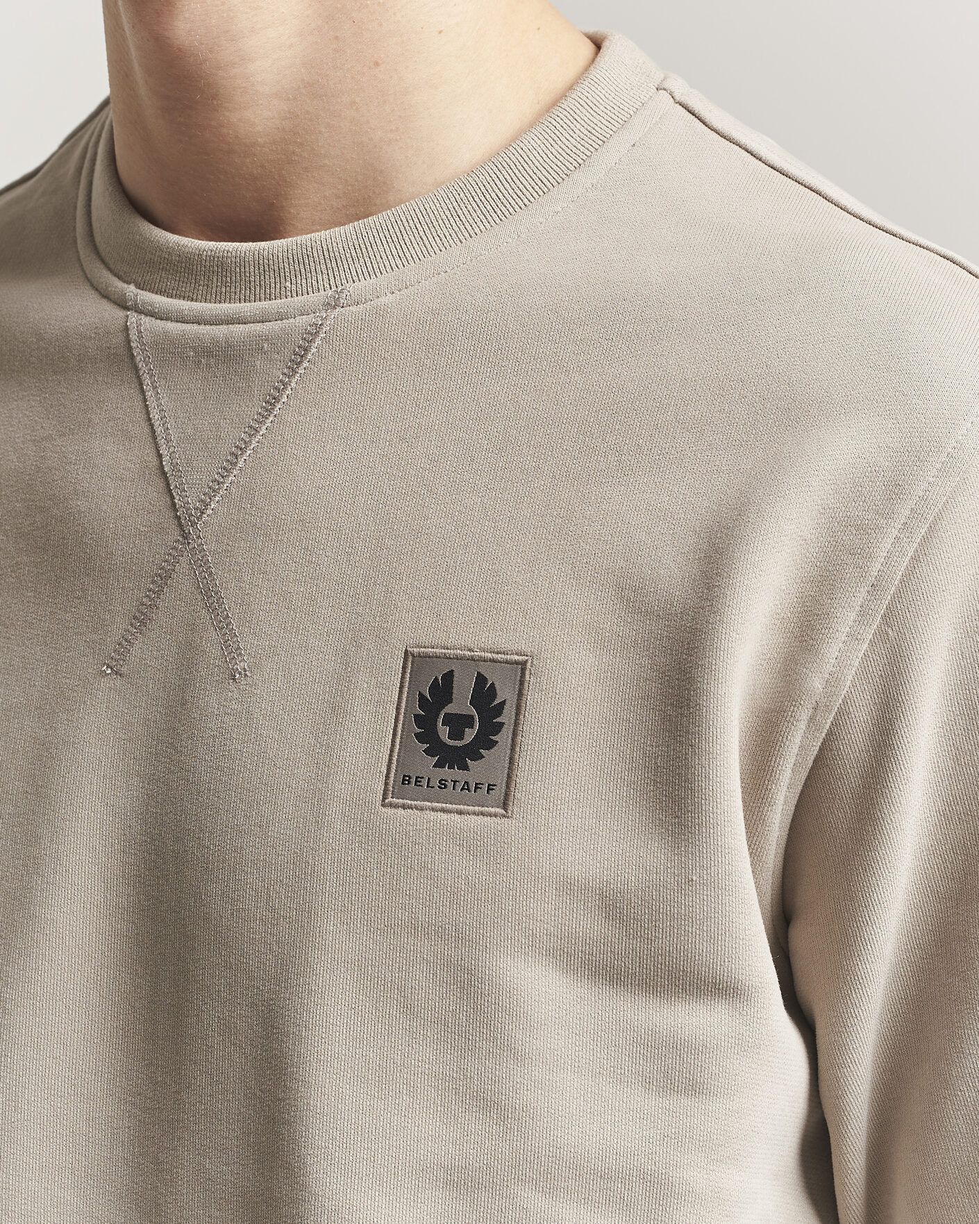 Herr | Tröjor | Belstaff | Signature Crew Neck Sweatshirt Dark Sand