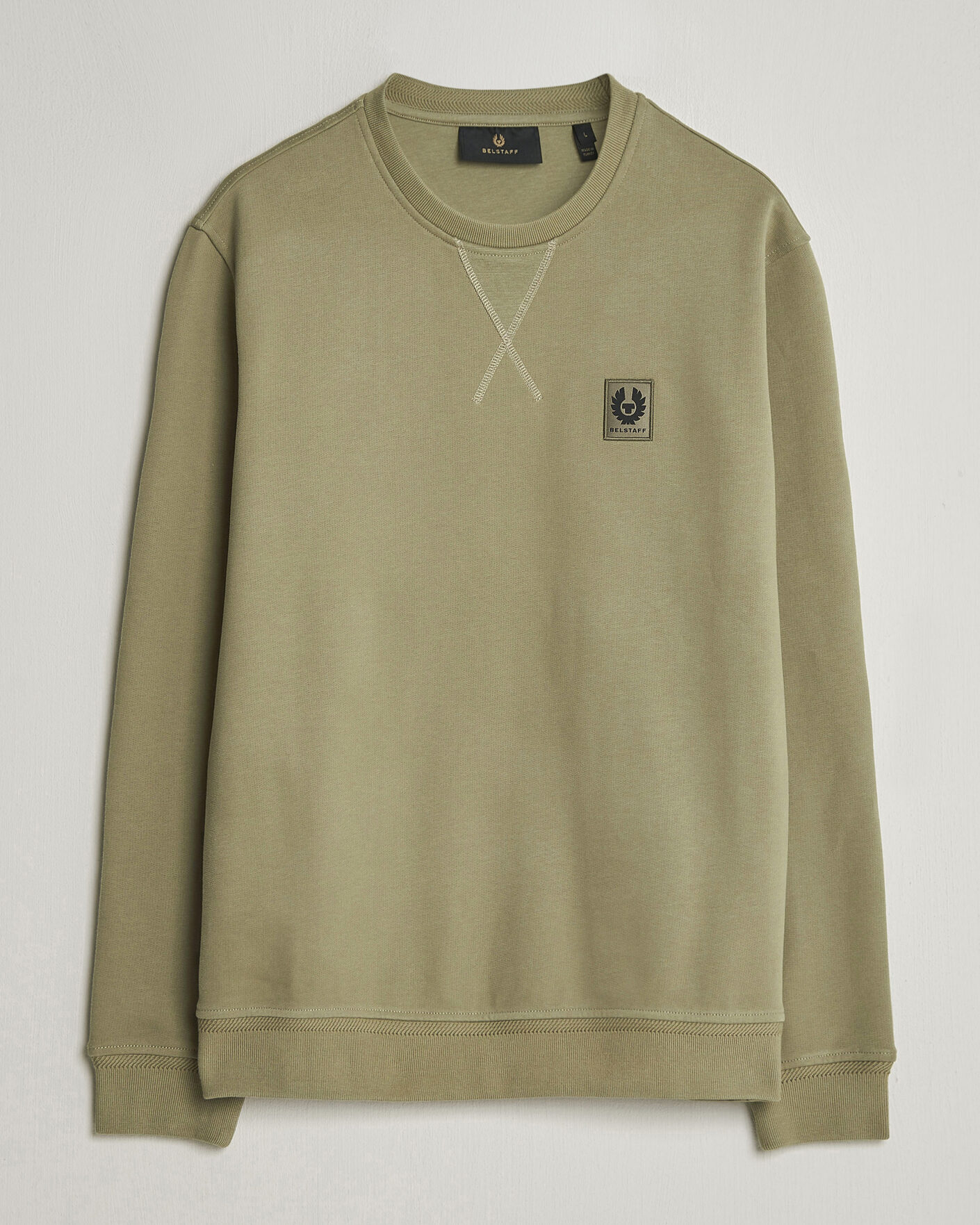 Herr | Tröjor | Belstaff | Signature Crew Neck Sweatshirt Fatigue Green