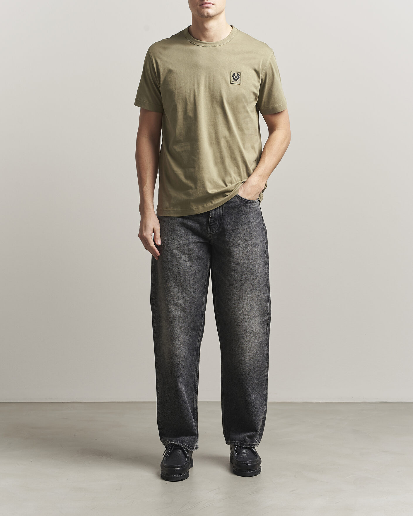 Herr | T-Shirts | Belstaff | Signature Crew Neck T-Shirt Fatigue Green