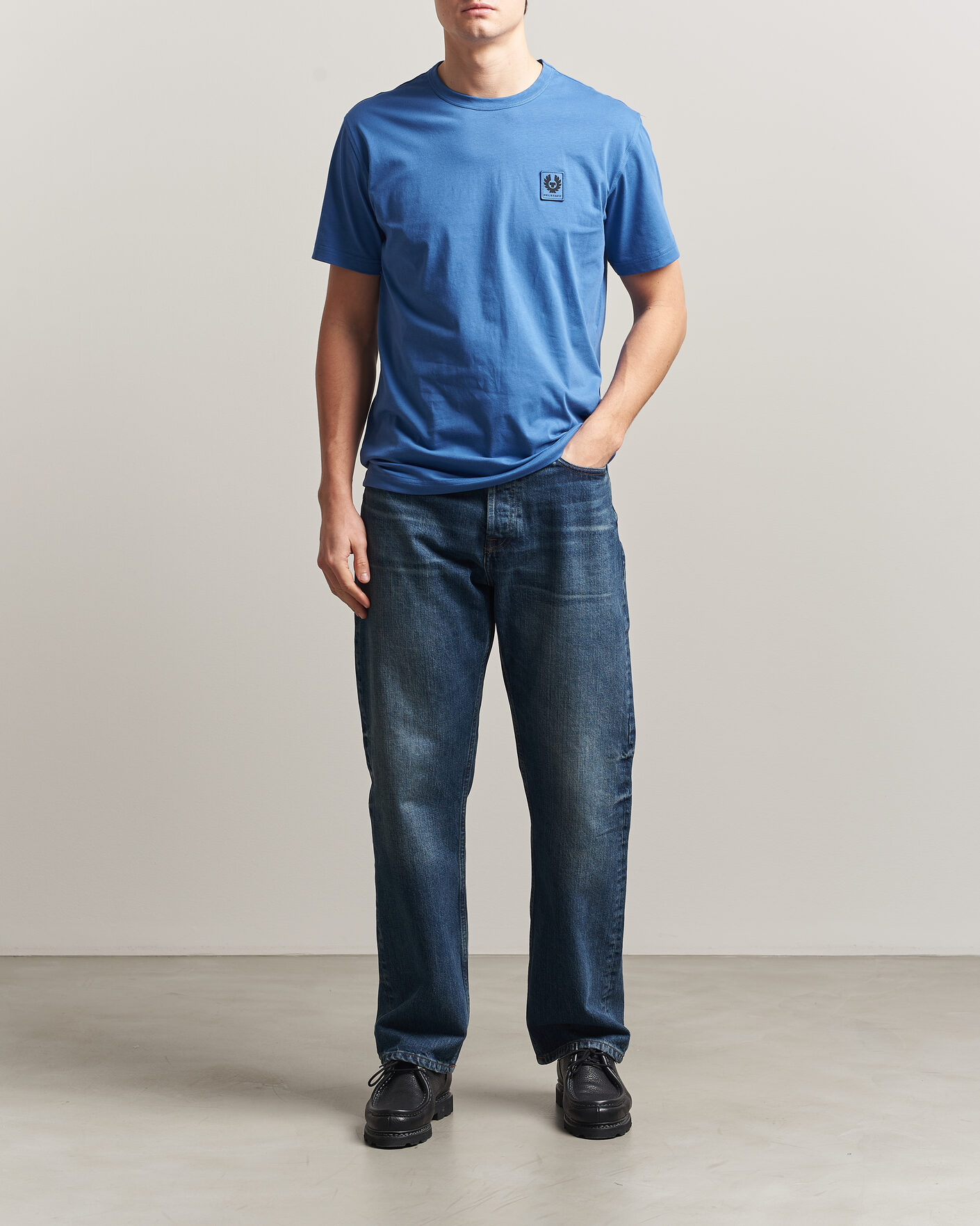 Herr | T-Shirts | Belstaff | Signature Crew Neck T-Shirt Marine Blue