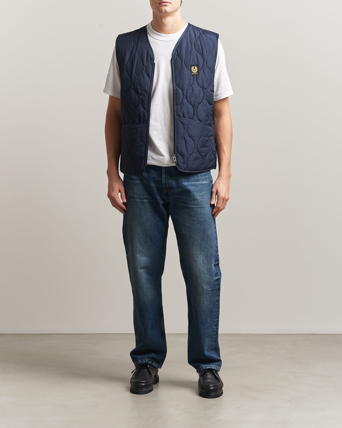 Herr | Västar | Belstaff | Base Gilet Dark Ink