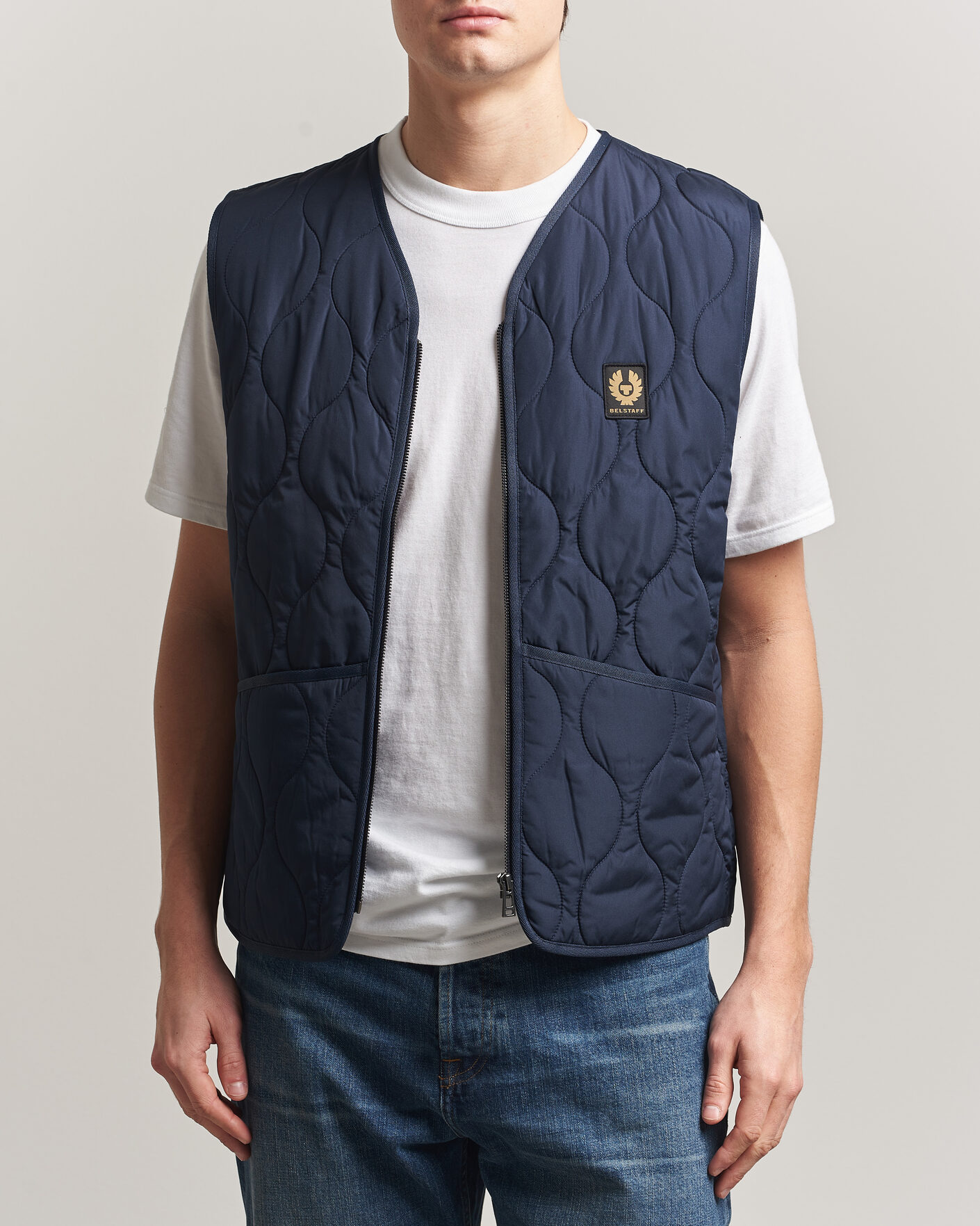 Herr | Västar | Belstaff | Base Gilet Dark Ink