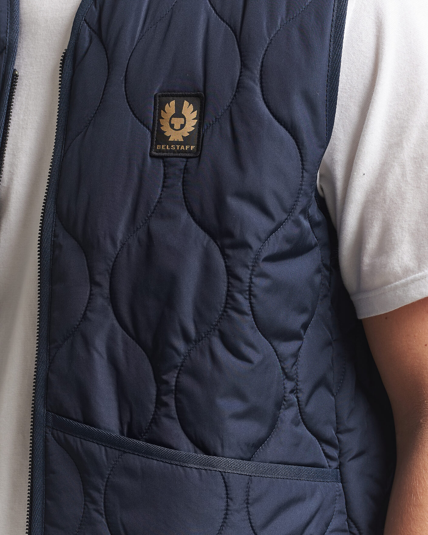 Herr | Västar | Belstaff | Base Gilet Dark Ink