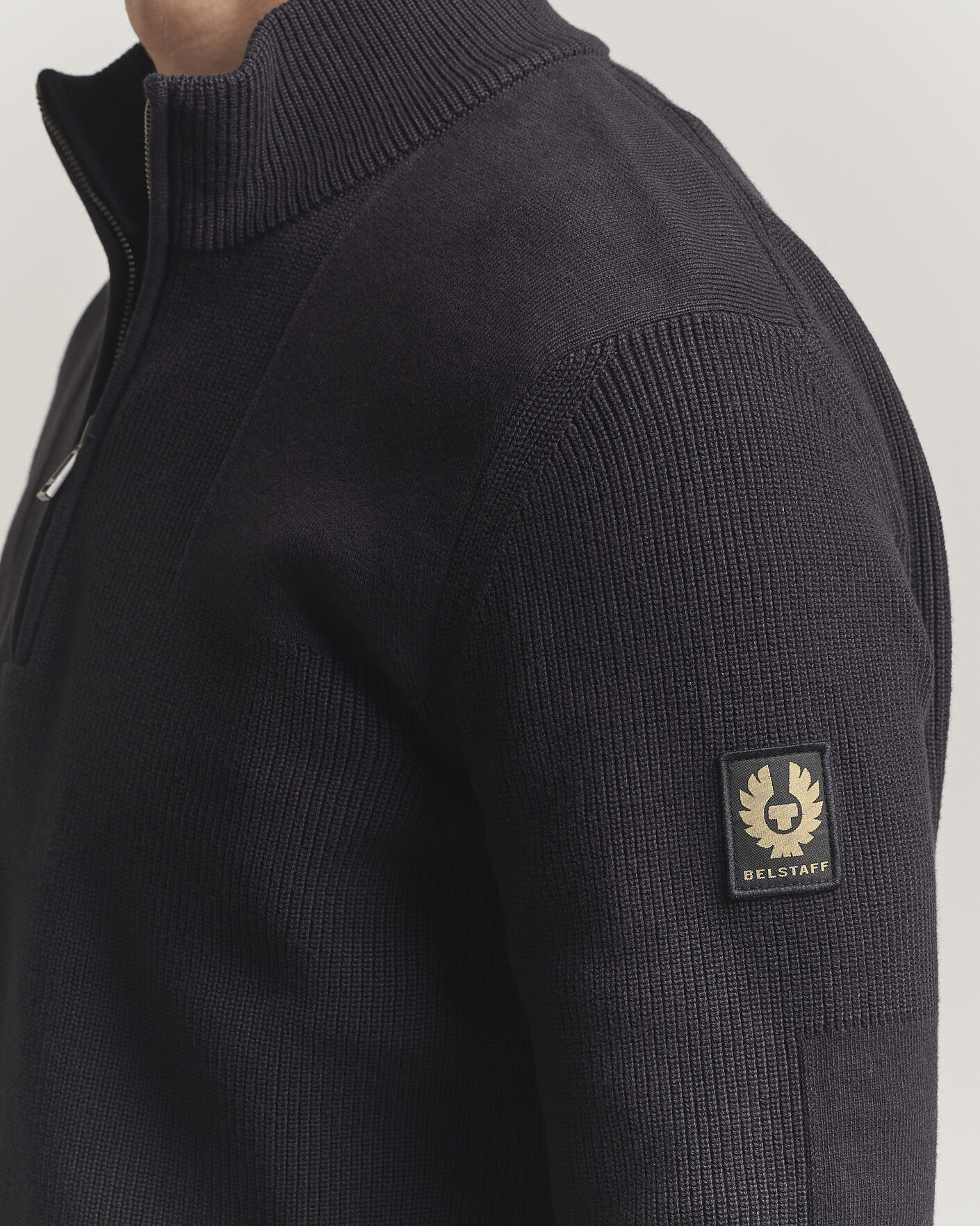 Herr | Tröjor | Belstaff | Commander Half Zip Black