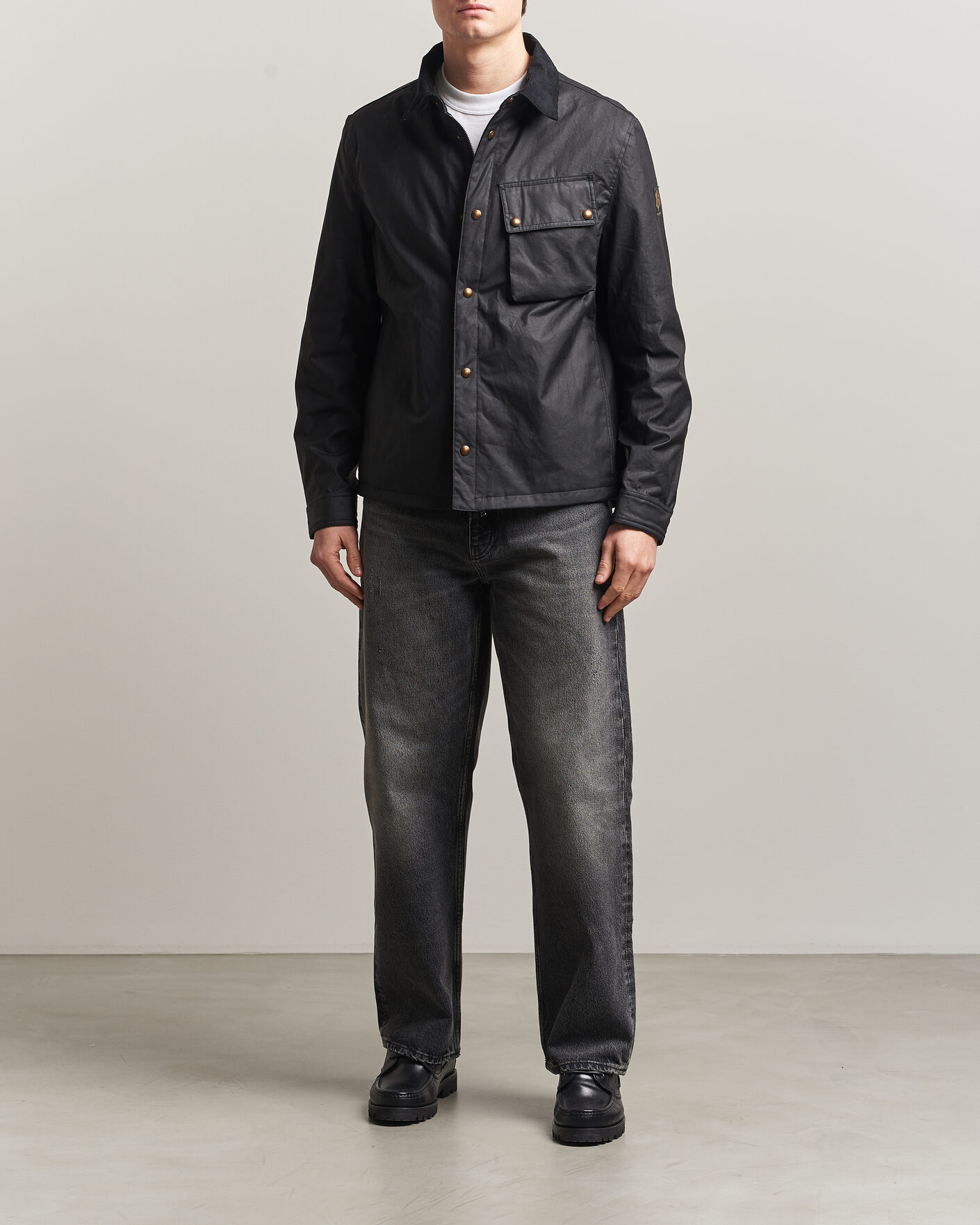 Herr | Jackor | Belstaff | Ground Wax Jacket Black