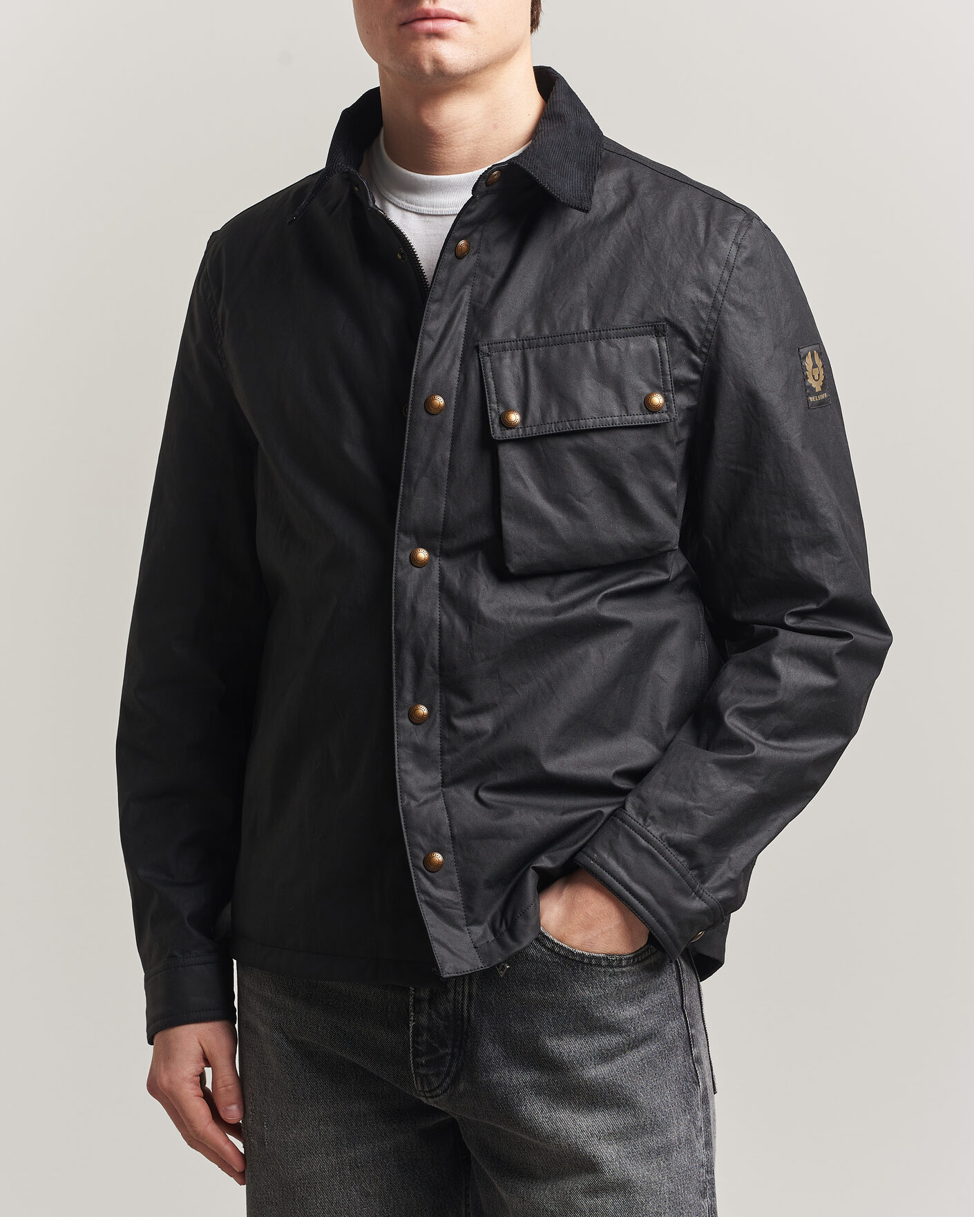 Herr | Jackor | Belstaff | Ground Wax Jacket Black