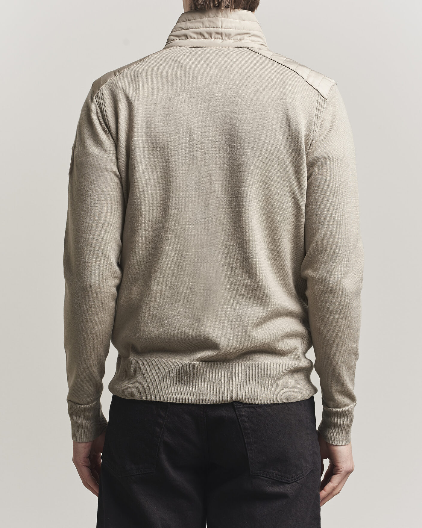 Herr | Tröjor | Belstaff | Klimington Knitted Half Zip Dark Sand