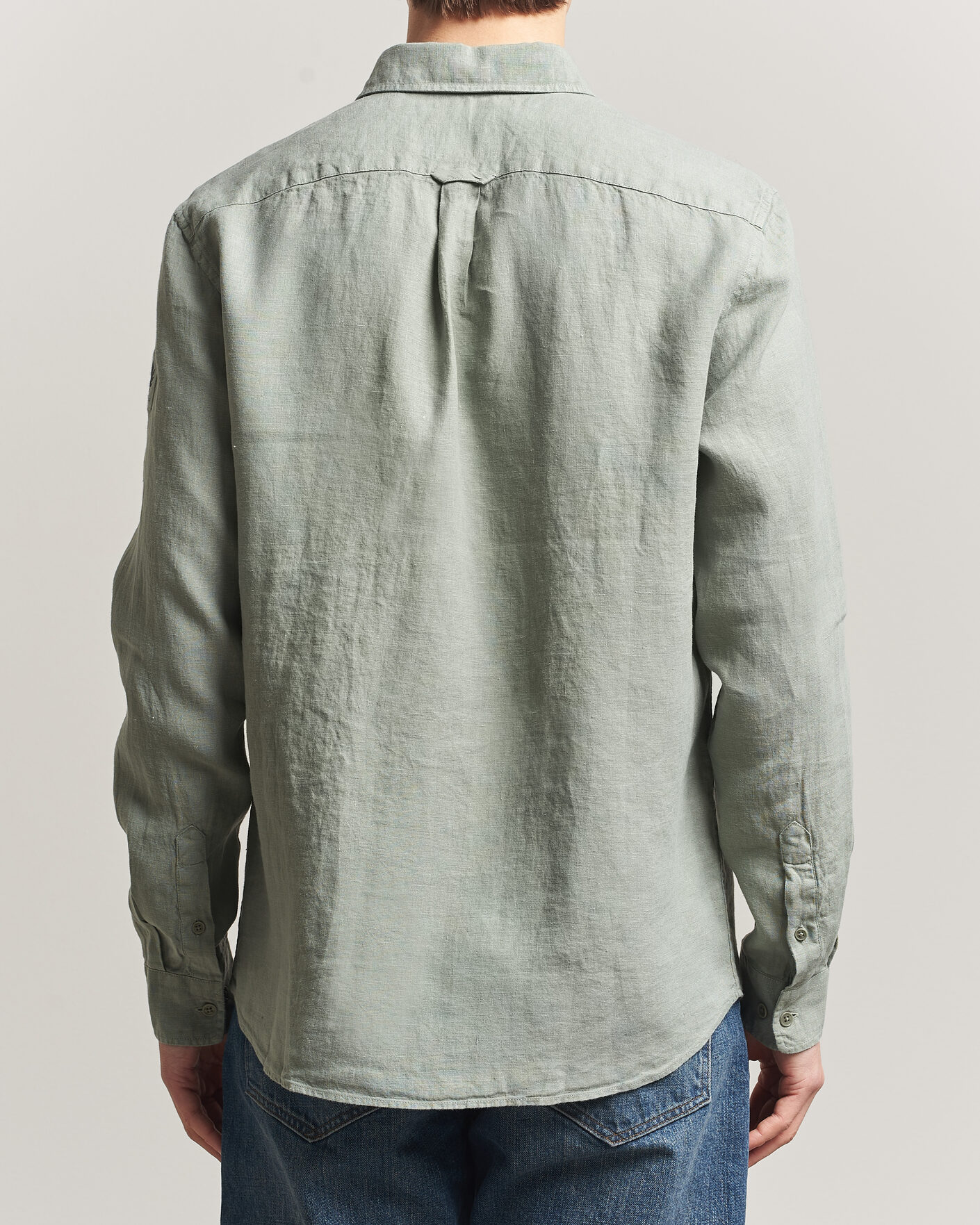 Herr | Skjortor | Belstaff | Scale Linen Shirt Lichen