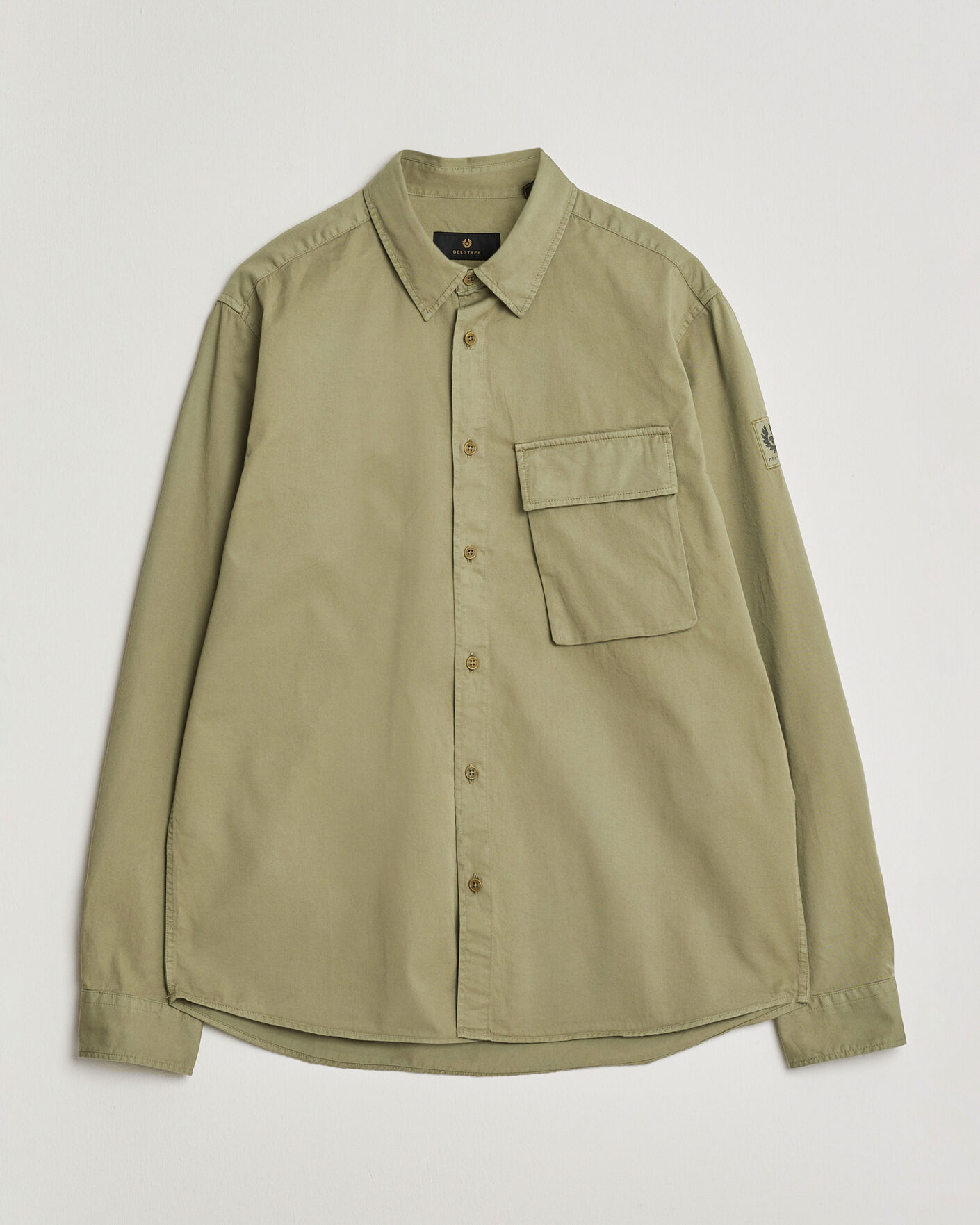 Herr | Skjortor | Belstaff | Scale Pocket Shirt Fatigue Green