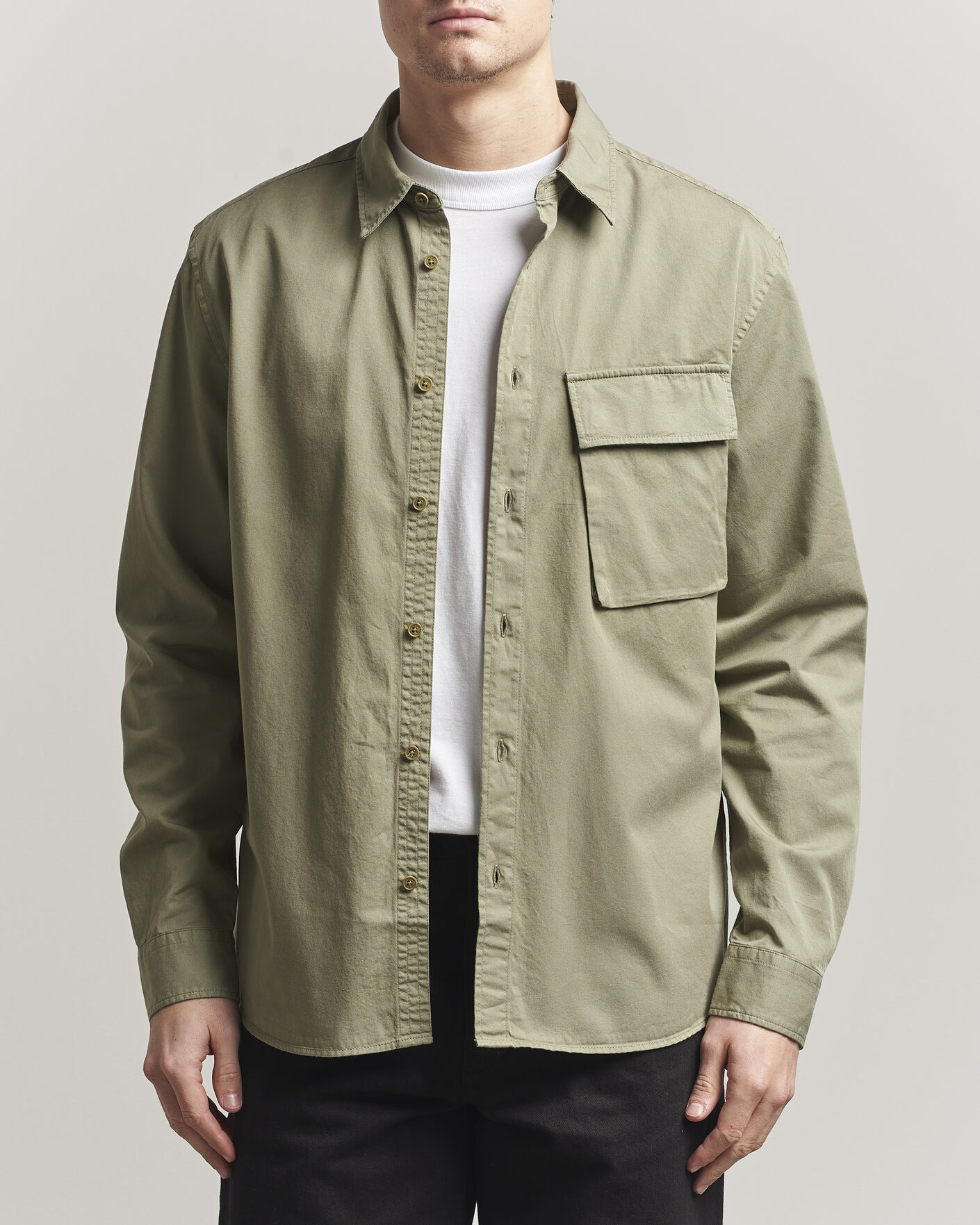 Herr | Skjortor | Belstaff | Scale Pocket Shirt Fatigue Green