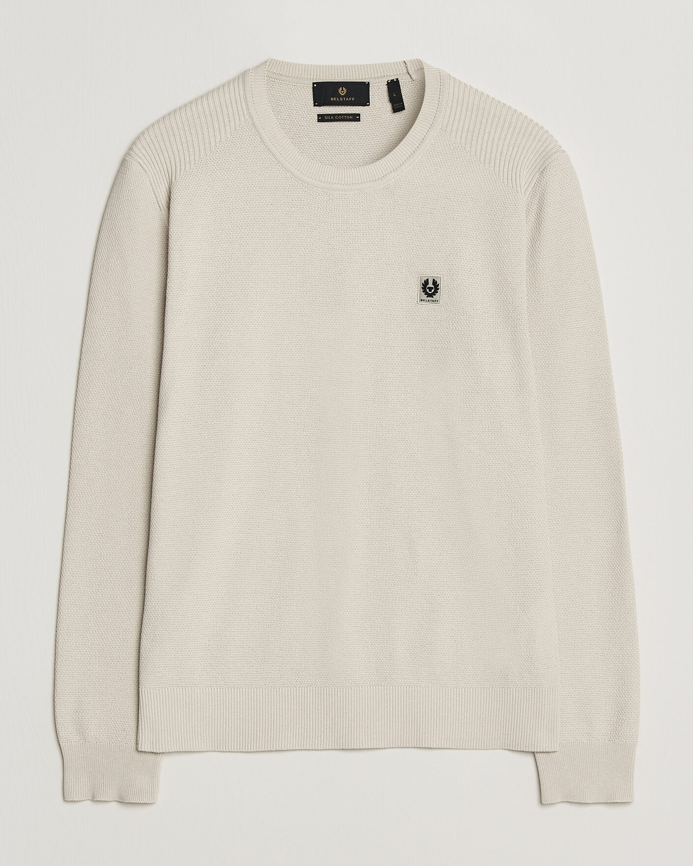 Herr | Tröjor | Belstaff | Coast Knitted Crew Neck Silver Birch