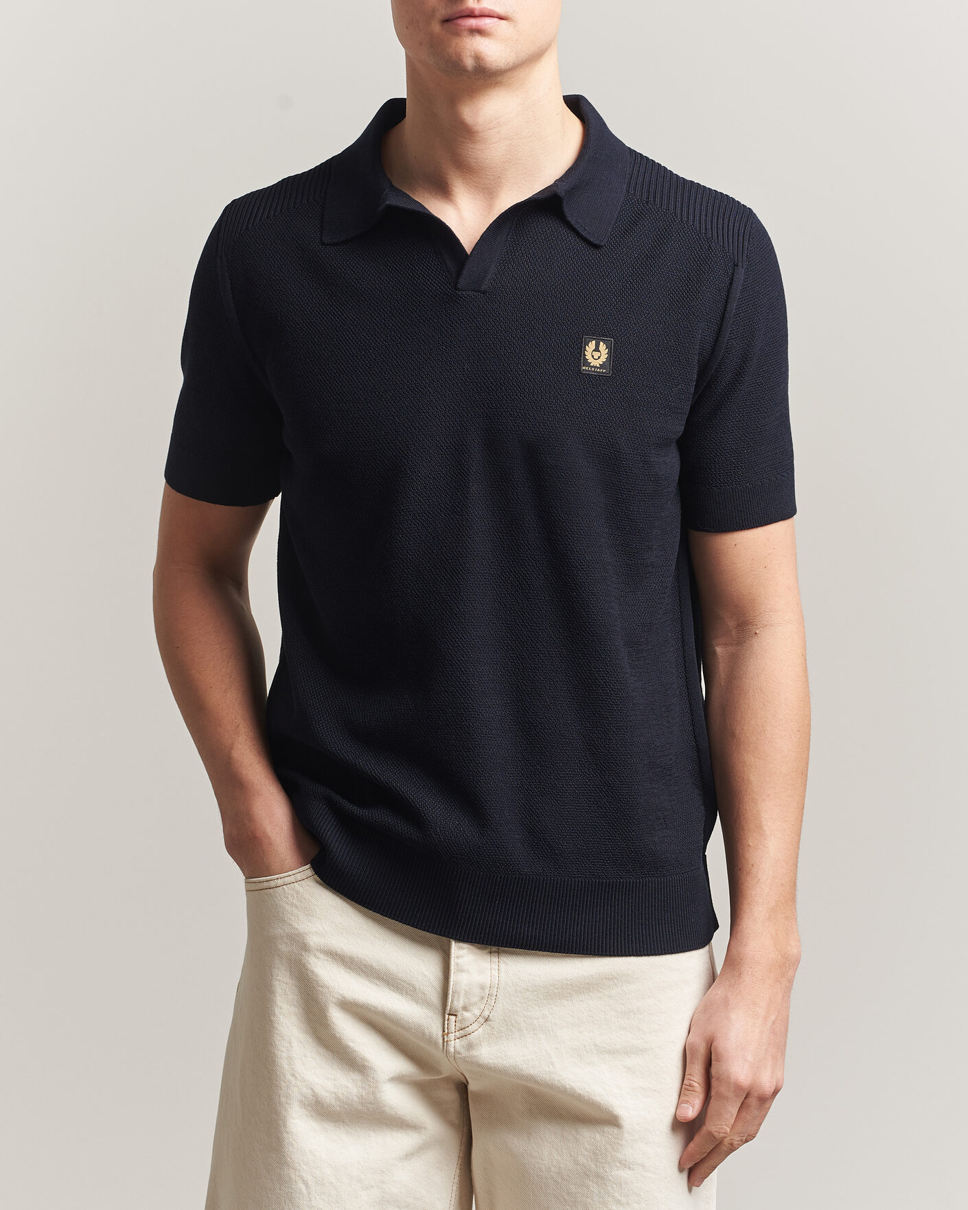 Herr | Pikéer | Belstaff | Coast Knitted Polo Dark Ink