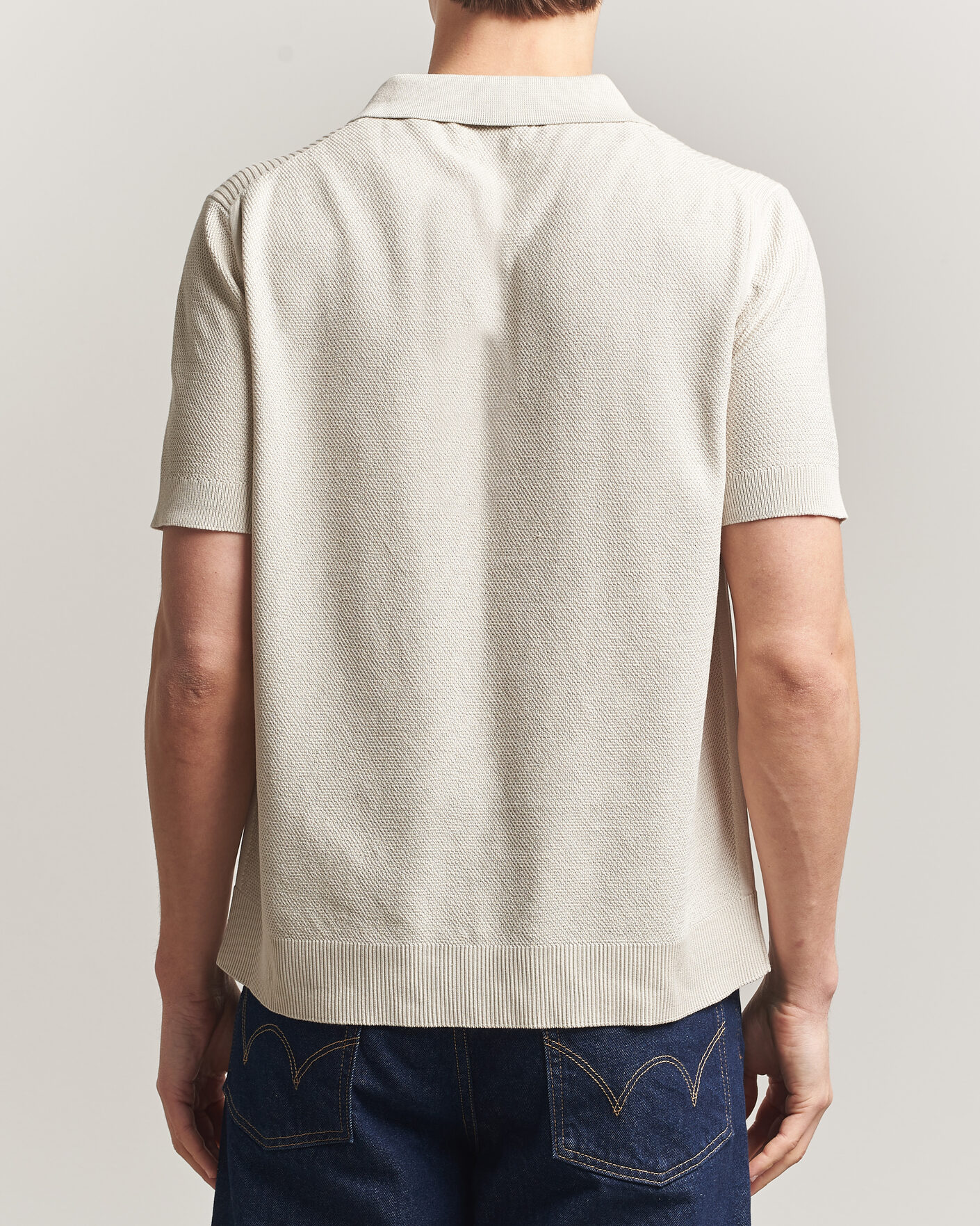 Herr | Pikéer | Belstaff | Coast Knitted Polo Silver Birch