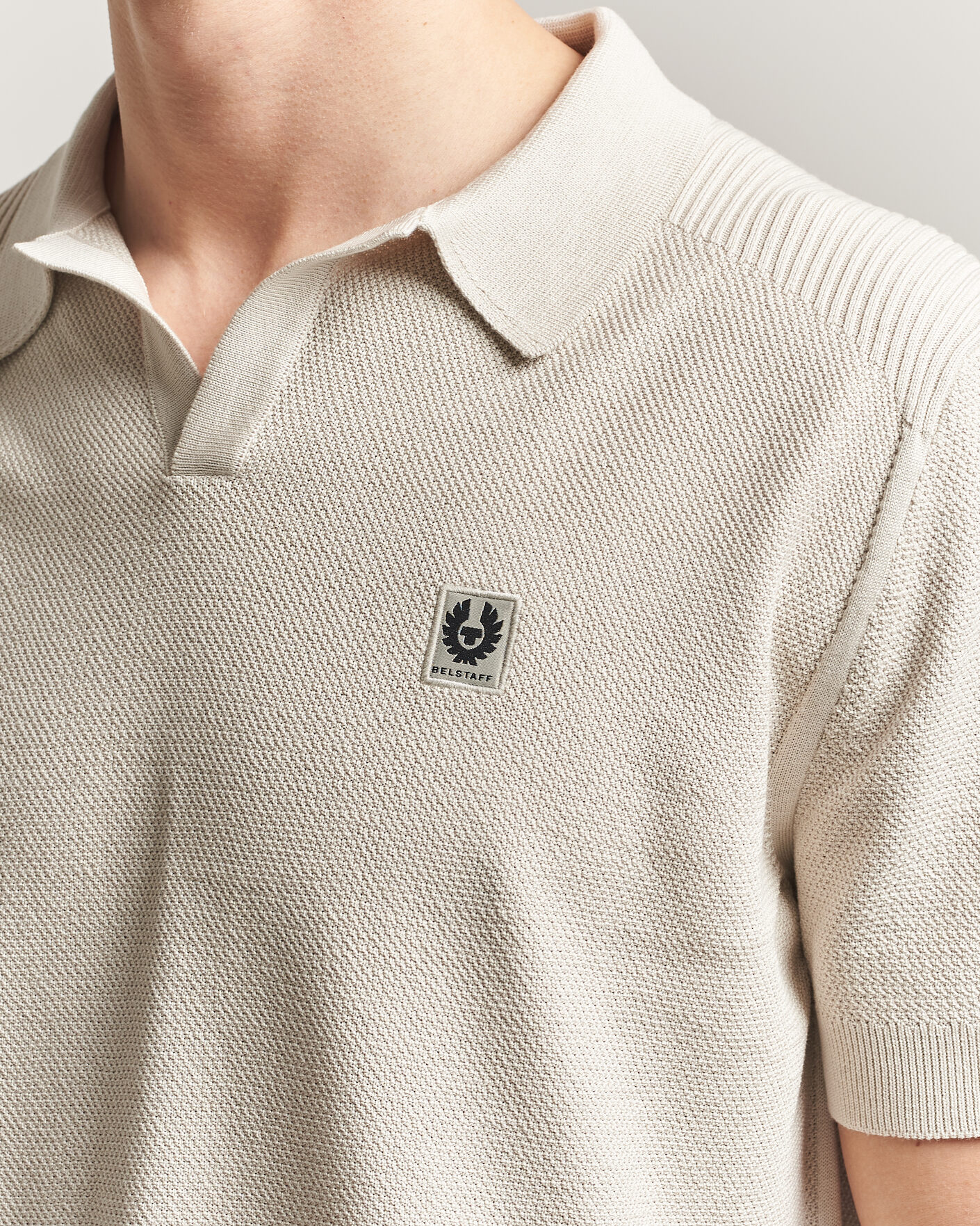 Herr | Pikéer | Belstaff | Coast Knitted Polo Silver Birch