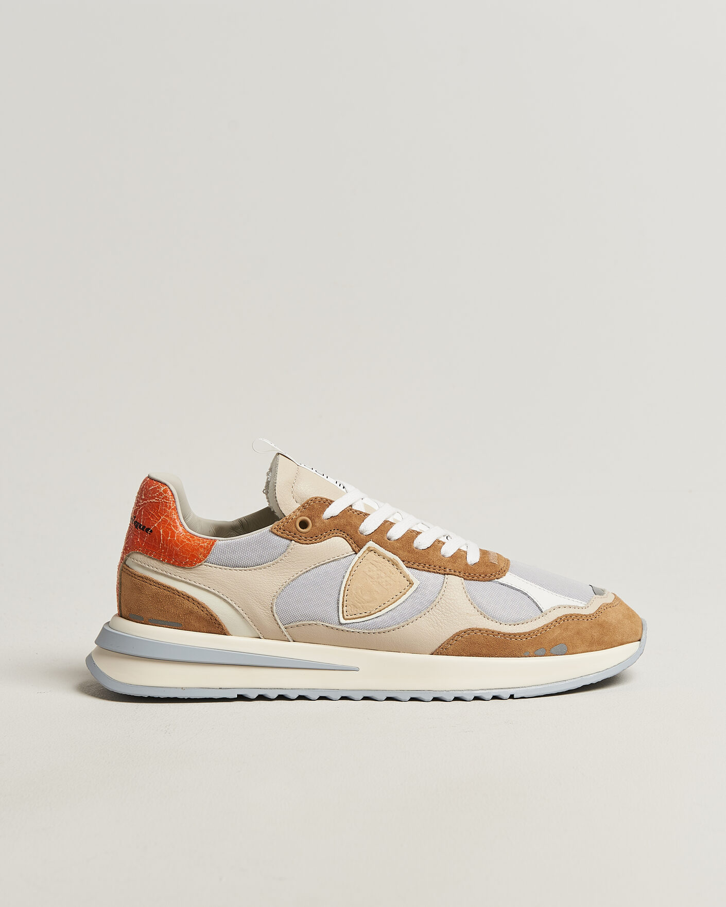Herr | Sneakers | Philippe Model | Olympique Running Sneaker Grey/Brown
