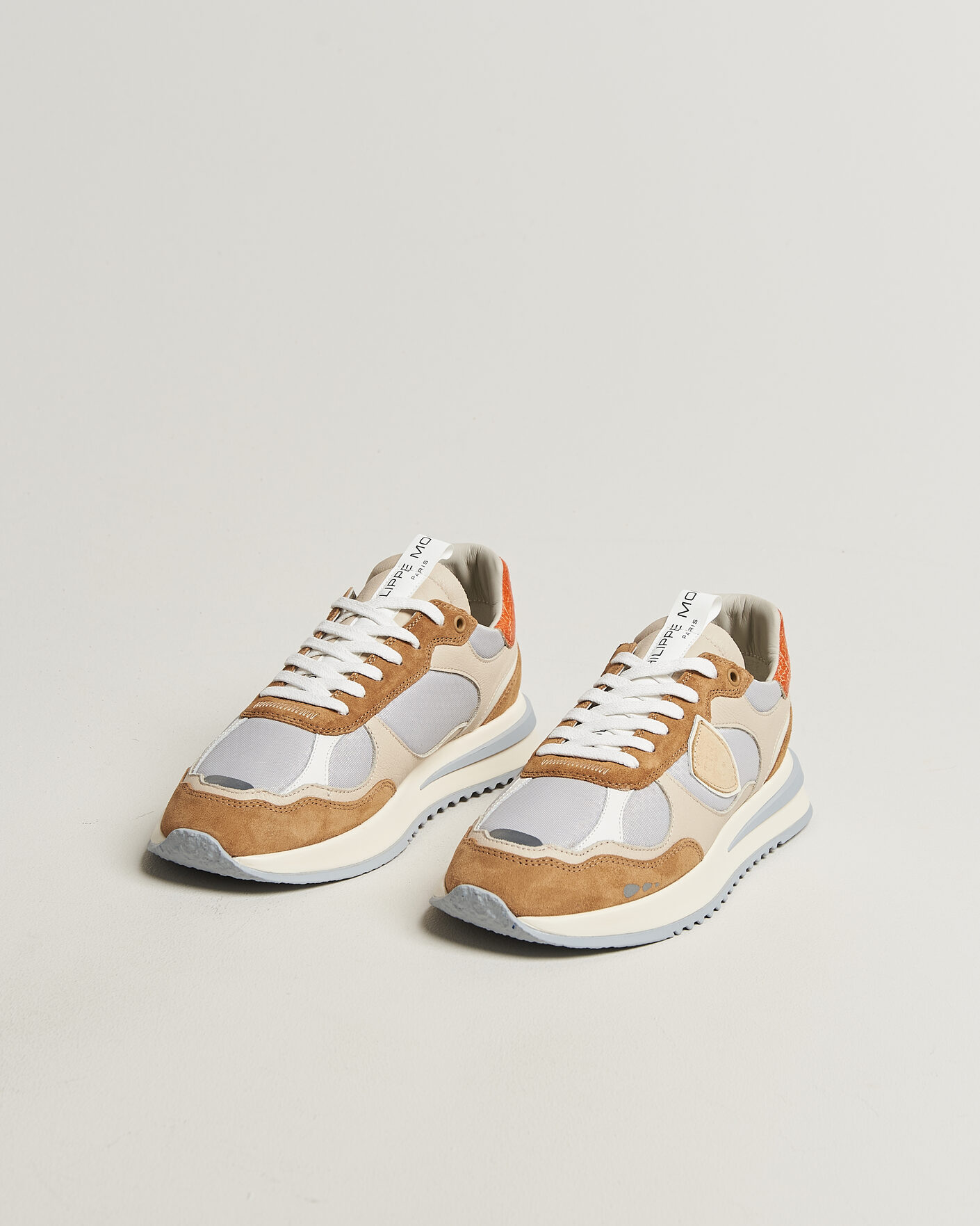 Herr | Sneakers | Philippe Model | Olympique Running Sneaker Grey/Brown