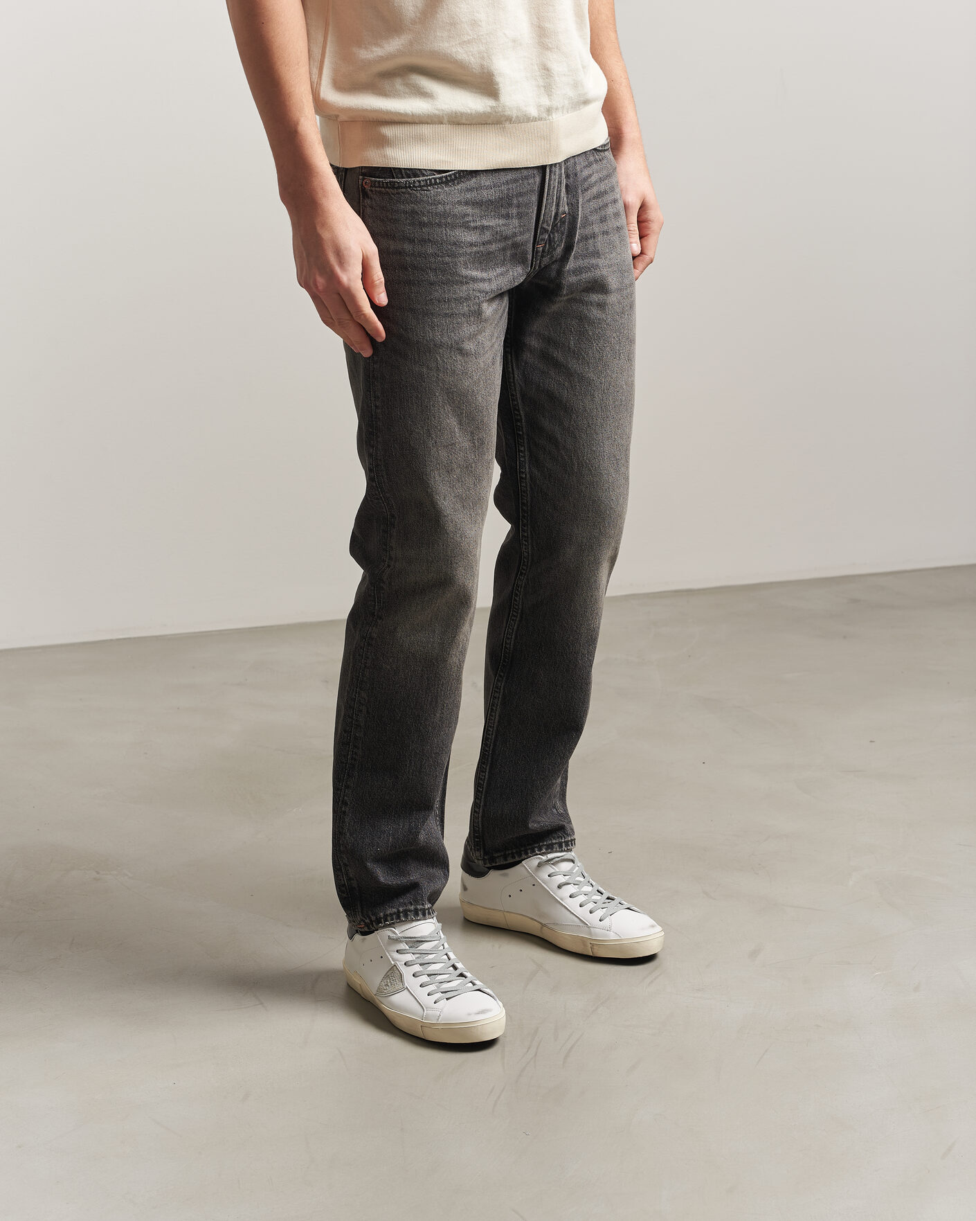 Herr | Sneakers | Philippe Model | PRSX Low Top Canvas Mix Sneaker White/Black