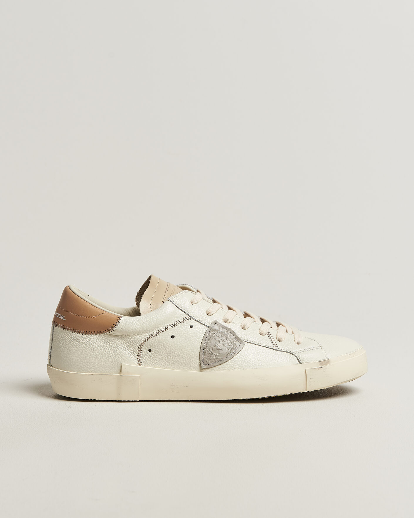 Herr | Sneakers | Philippe Model | PRSX Low Top Canvas Mix Sneaker White/Beige