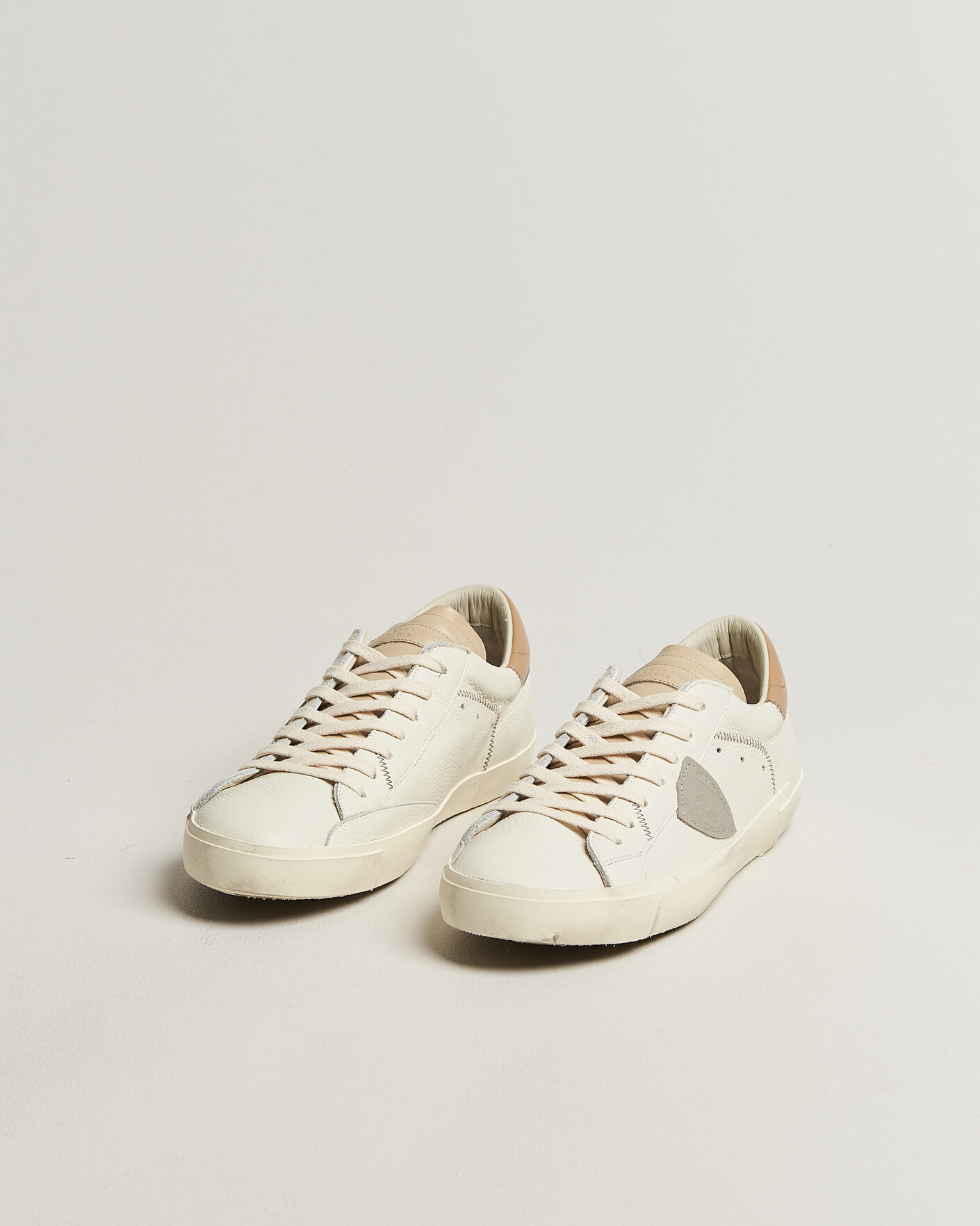 Herr | Sneakers | Philippe Model | PRSX Low Top Canvas Mix Sneaker White/Beige