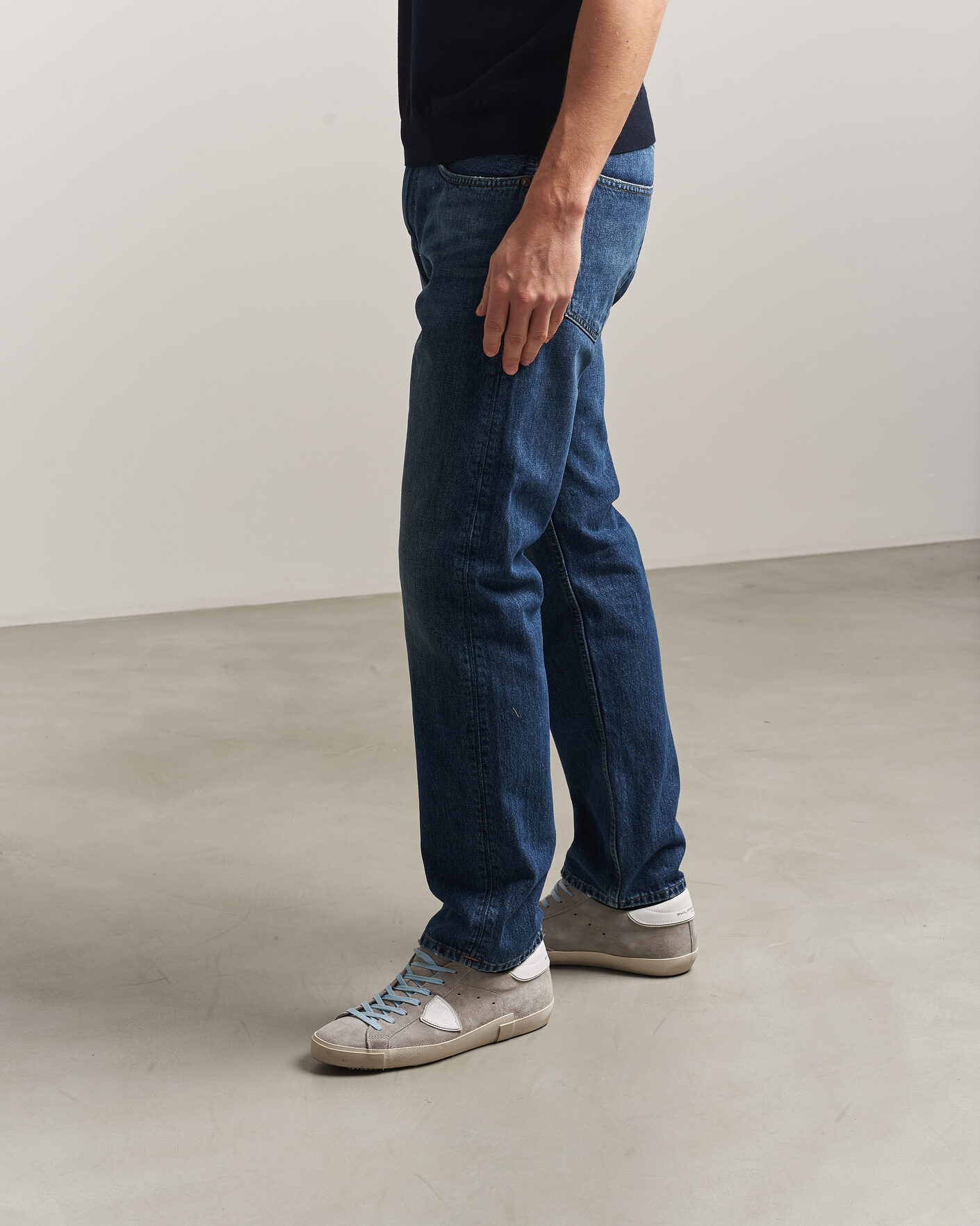 Herr | Sneakers | Philippe Model | PRSX Low Top Canvas Mix Sneaker Grey/White