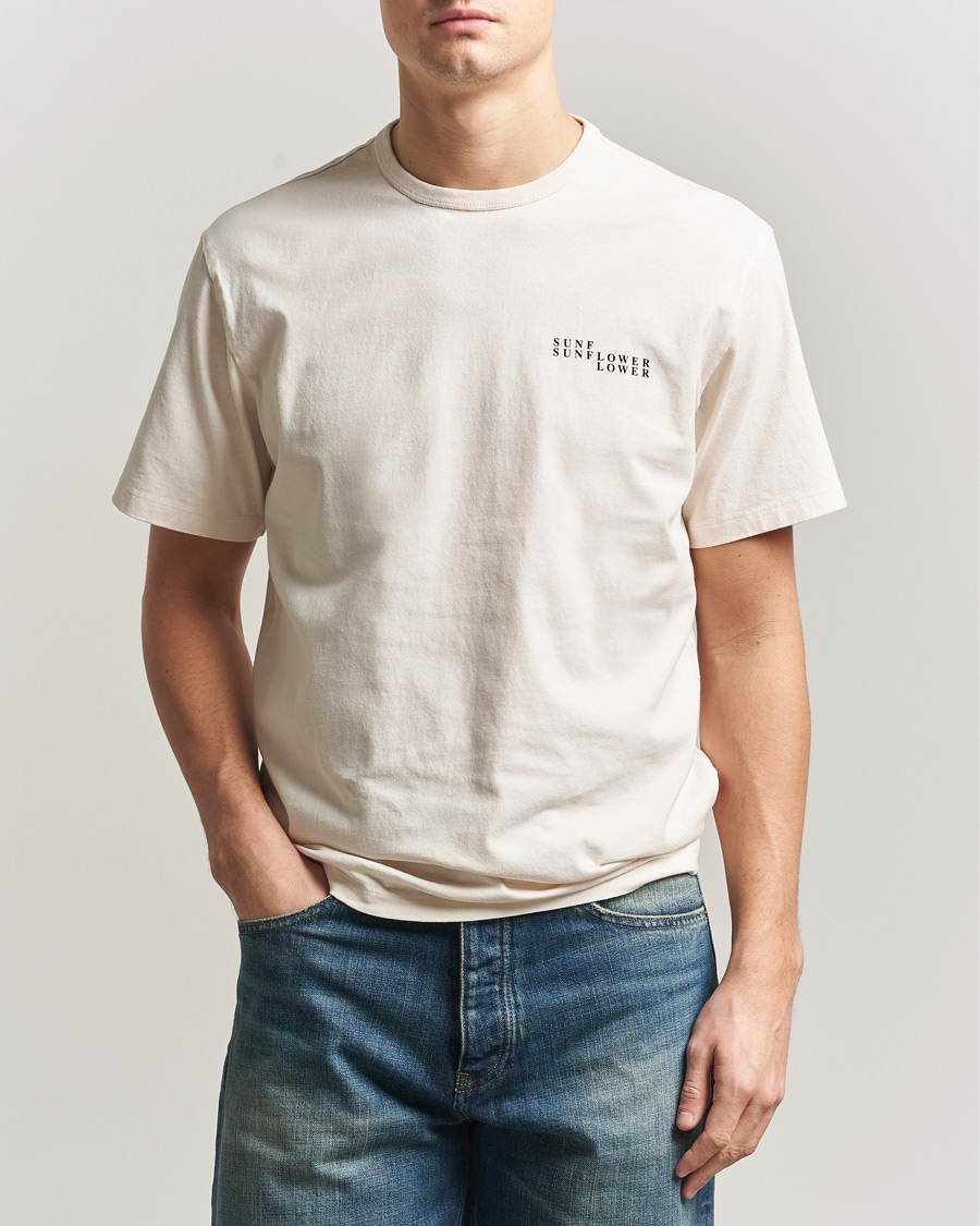 Herr | T-Shirts | Sunflower | Logo T-Shirt Off White