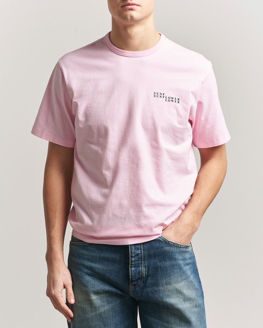 Herr | T-Shirts | Sunflower | Logo T-Shirt Pink