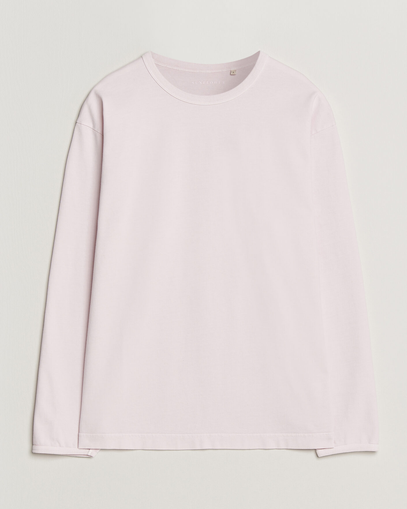 Herr | T-Shirts | Sunflower | Heavy Jersey Long Sleeve T-Shirt Pink